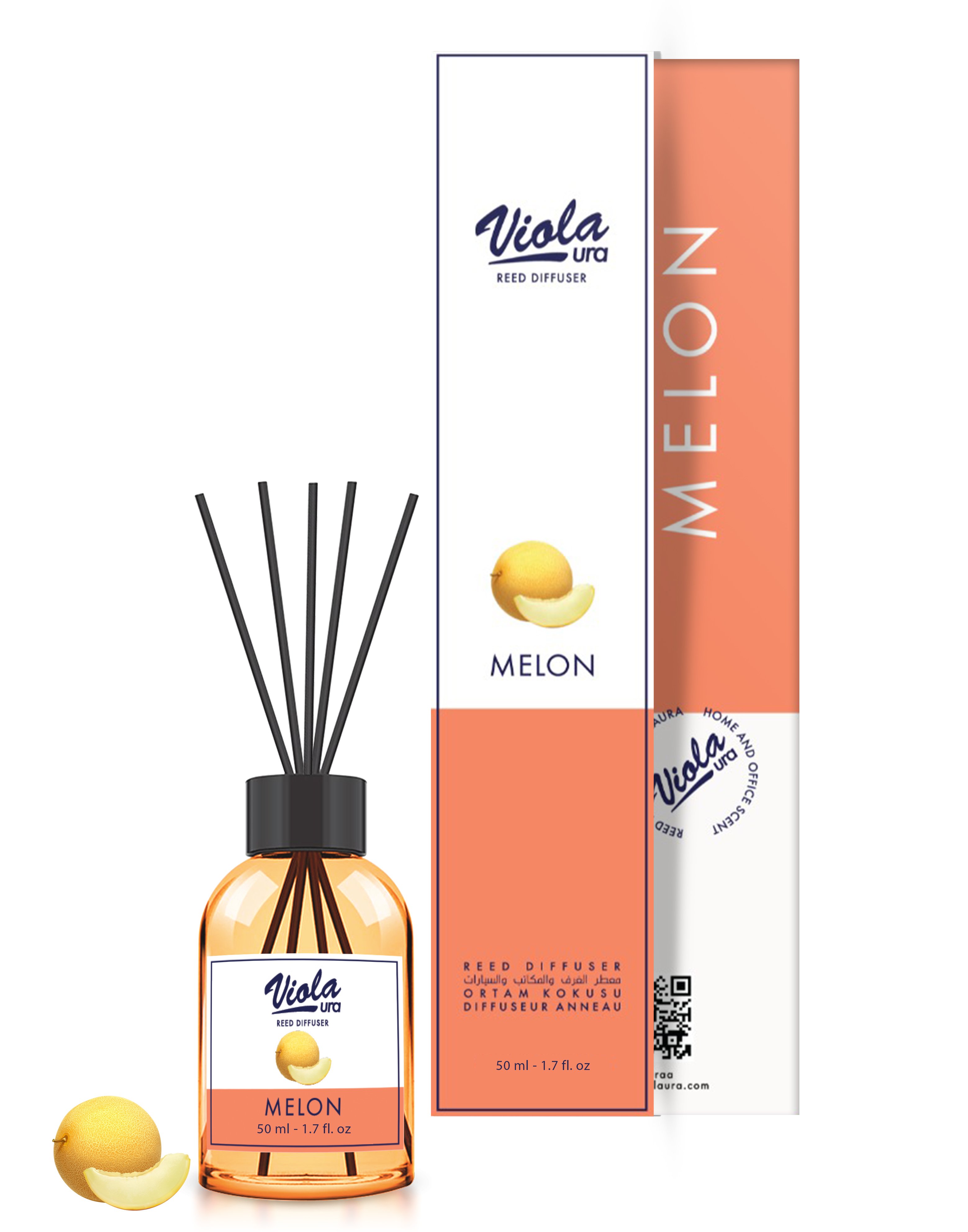 Violaura 50 ml Melon Reed Diffuser 