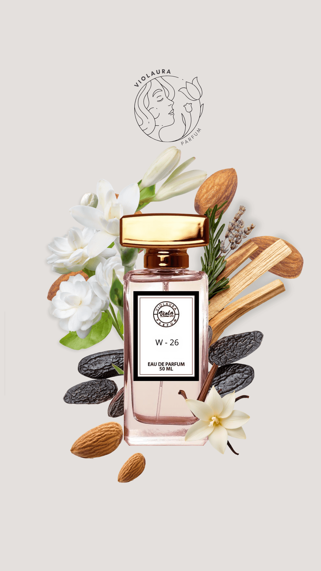 Baştan Çıkaran Gizemli Dokunuş Violaura W26 Kadın Parfümü 50 ml