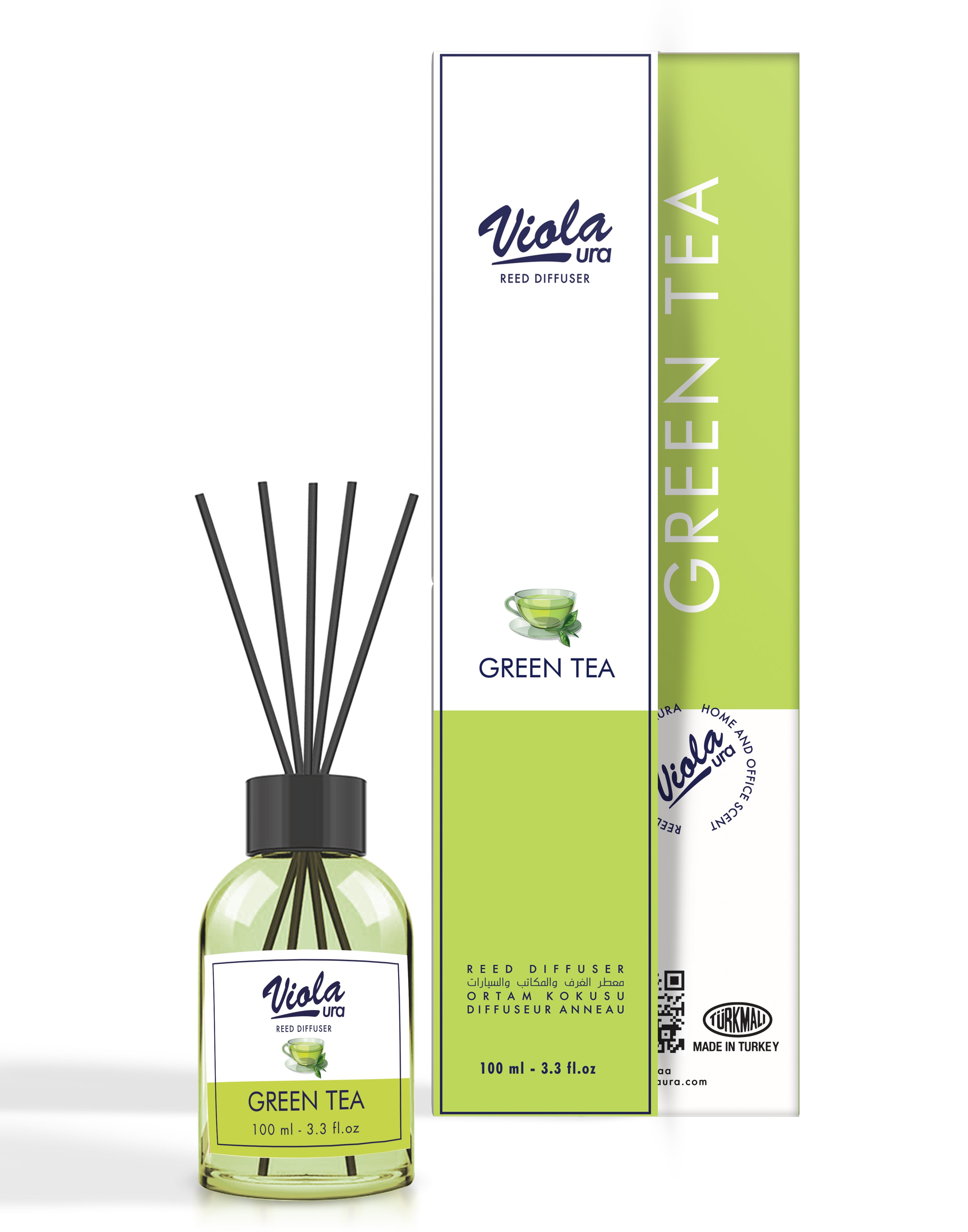 Violaura 100 ml Green Tea Reed Diffuser 