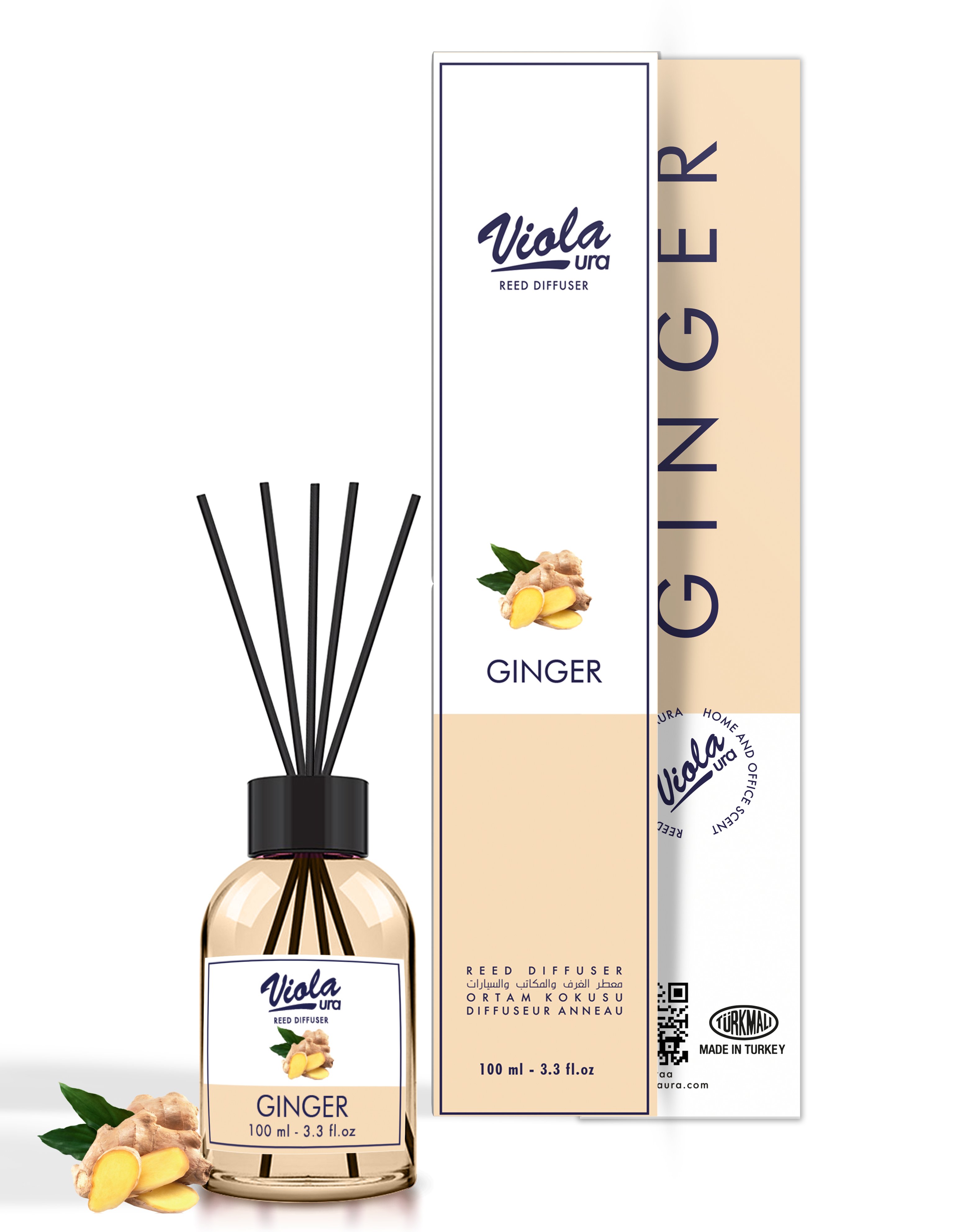 Violaura 100 ml Ginger Reed Diffuser 