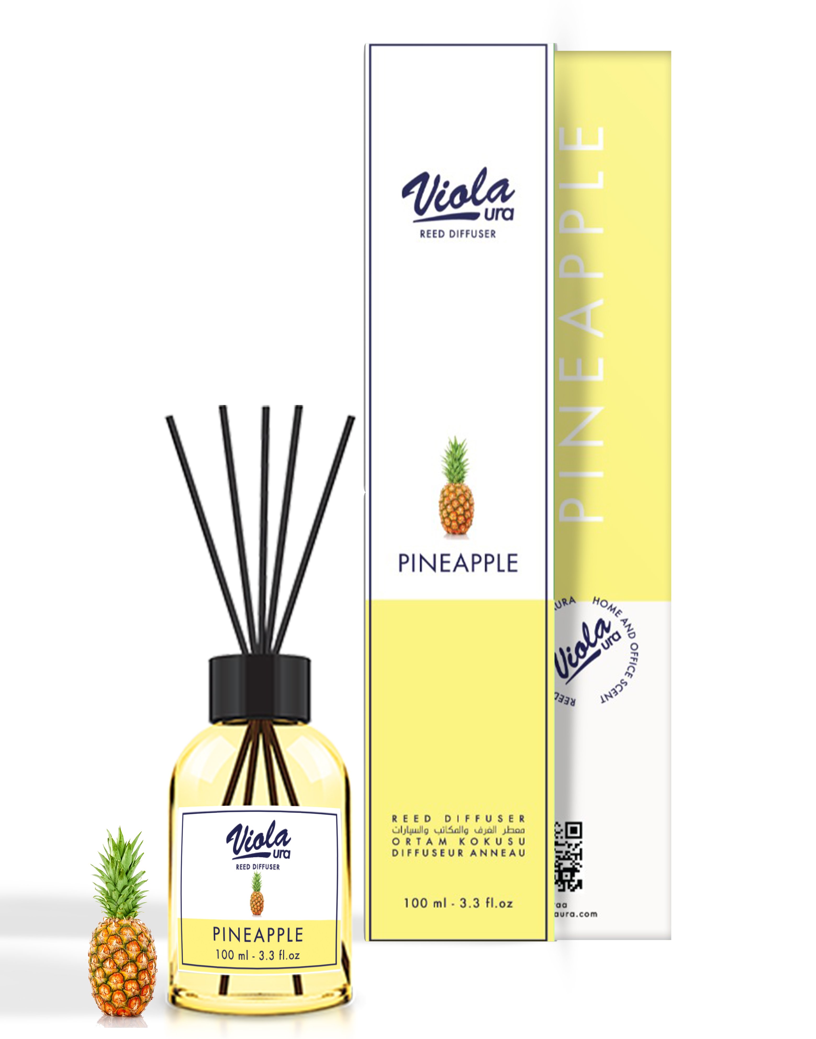 Violaura 100 ml Pineapple Reed Diffuser