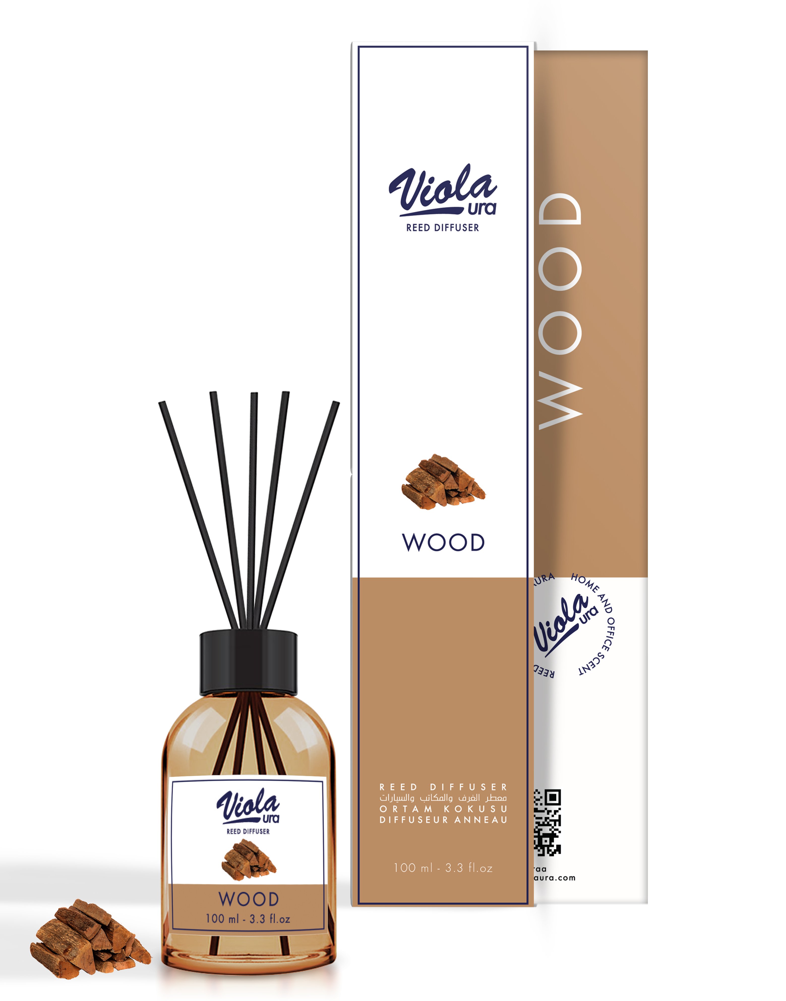 Violaura 100 ml Wood Reed Diffuser