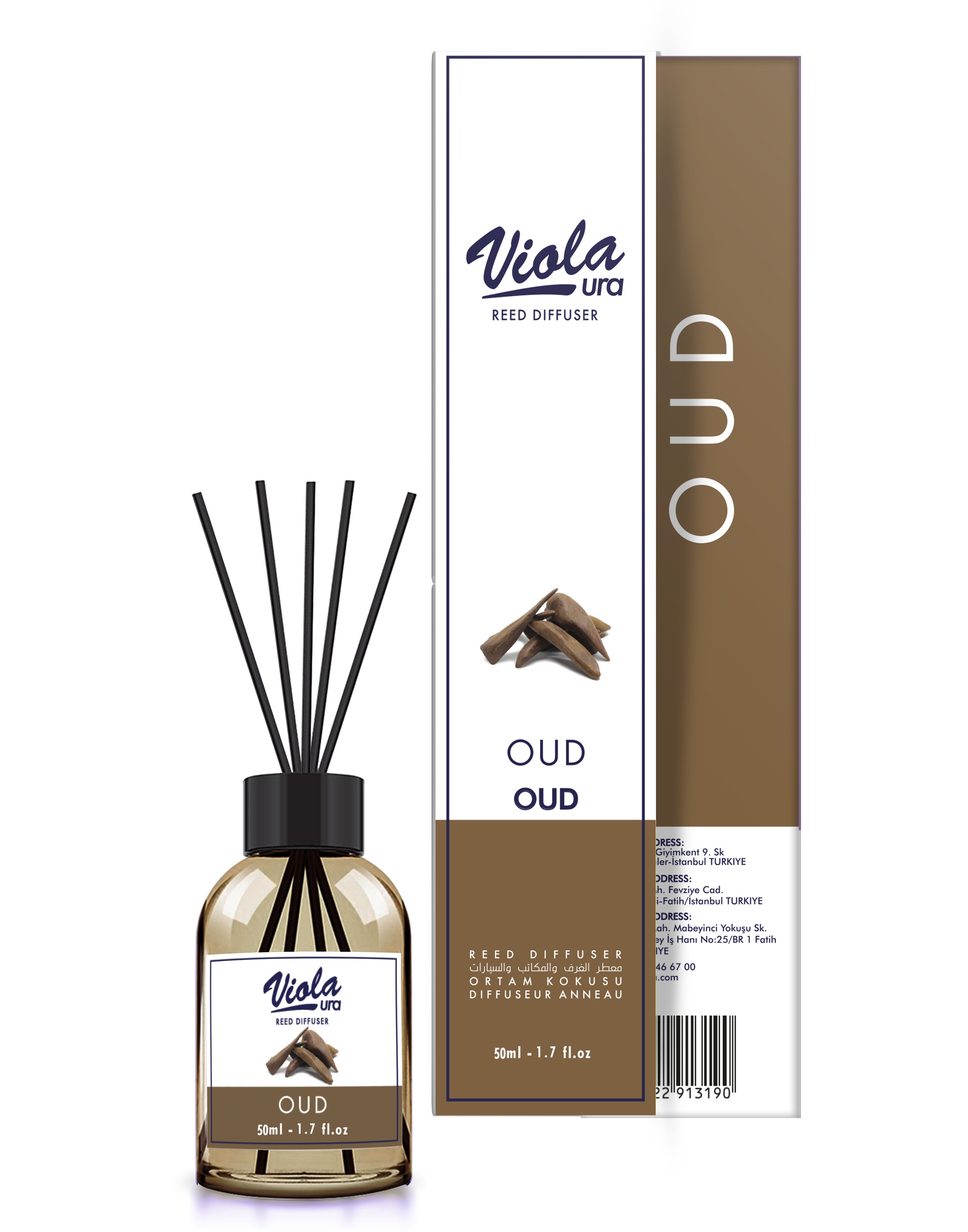 Violaura 50 ml Oud Reed Diffuser 