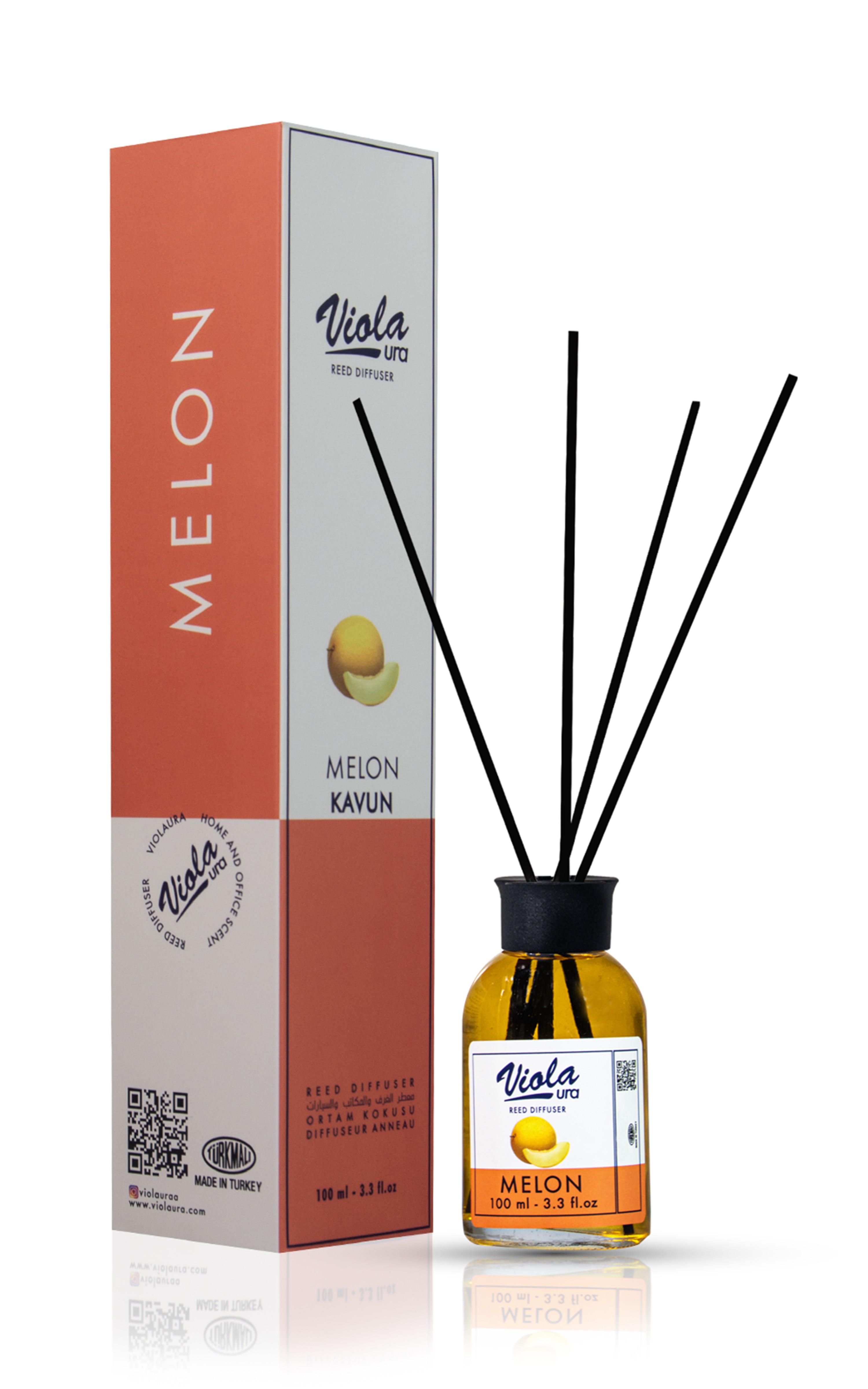 Violaura 100 ml Melon Reed Diffuser