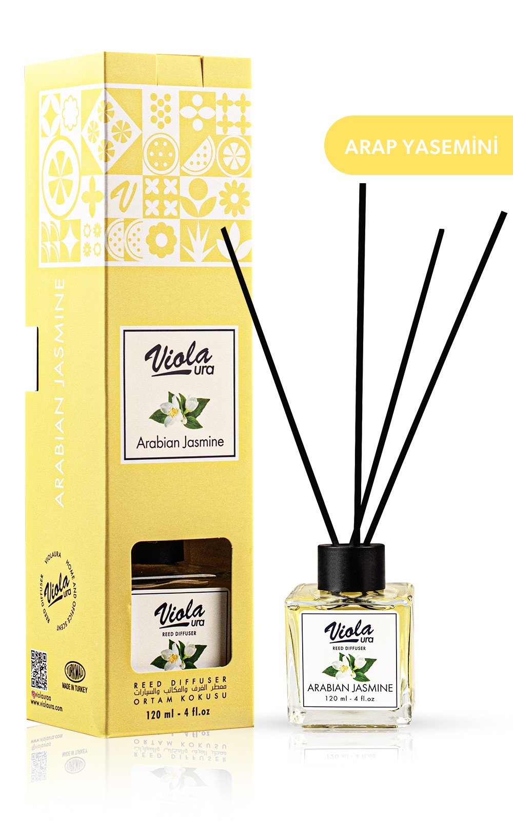 Reed diffuser Arabian jasmin 120 ML 