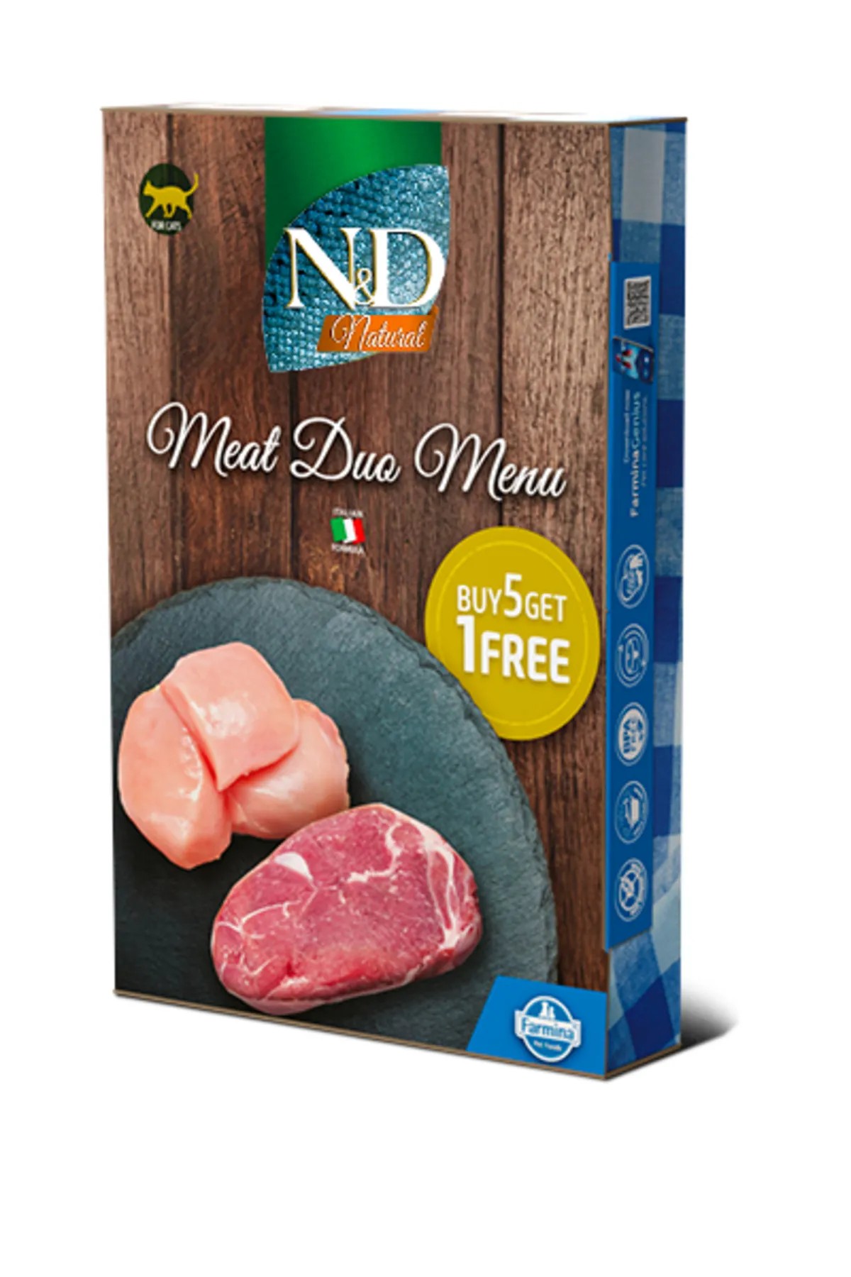 Meat Duo Menü Kuzulu Ve Tavuklu Yetişkin Kedi Konserve Yaş Maması 6 X 70 gr