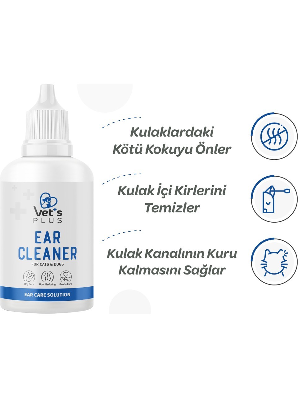 Kedi ve Köpekler İçin Kulak Temizleme Solüsyonu