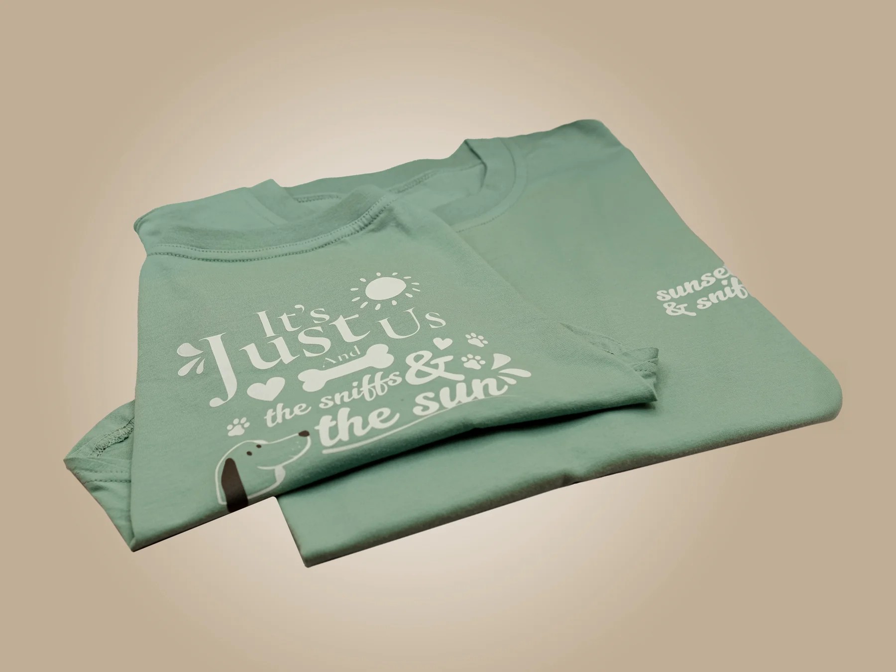 IT'S JUST US TSHIRT SEAFOAM MIST