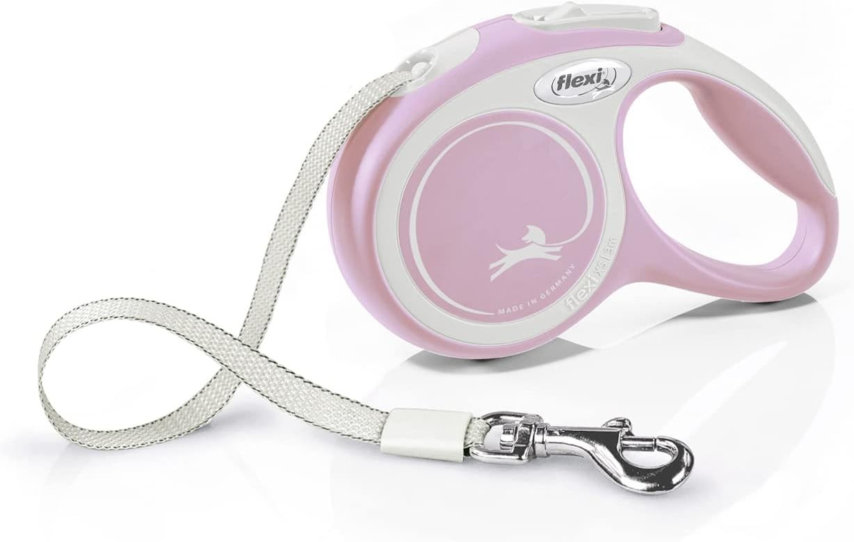 Flexi New Comfort S Otomatik Şerit Rose Köpek Gezdirme Kayışı 5 mt