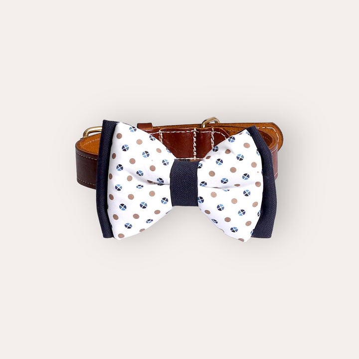 BOW TIE BLUE DOTS