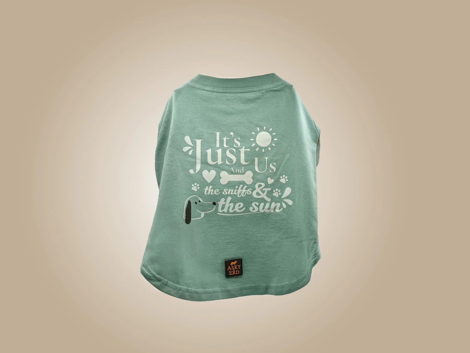 IT'S JUST US TSHIRT SEAFOAM MIST