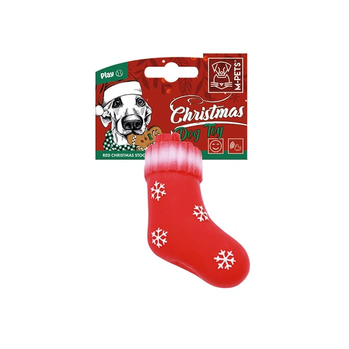 CHRISTMAS RED STOCKING KÖPEK OYUNCAĞI