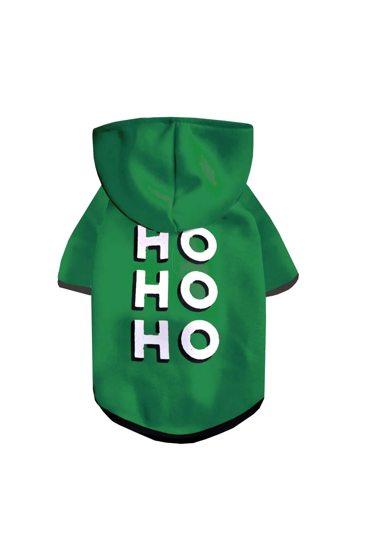 Ho Ho Ho Köpek Sweatshirt - Yeşil