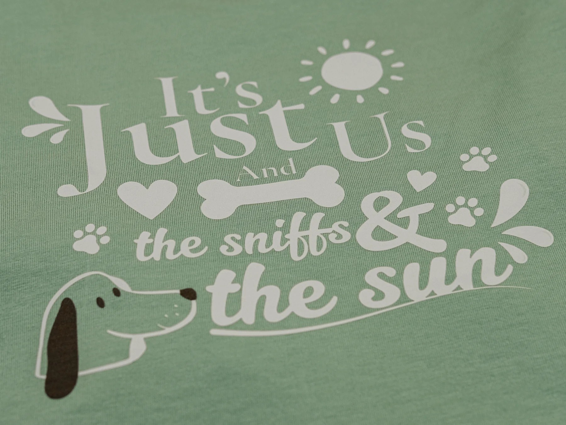 IT'S JUST US TSHIRT SEAFOAM MIST