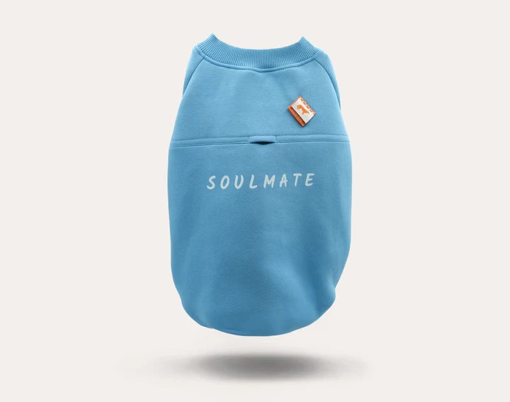 SOULMATE DOG SWEATSHİRT | MİST BLUE