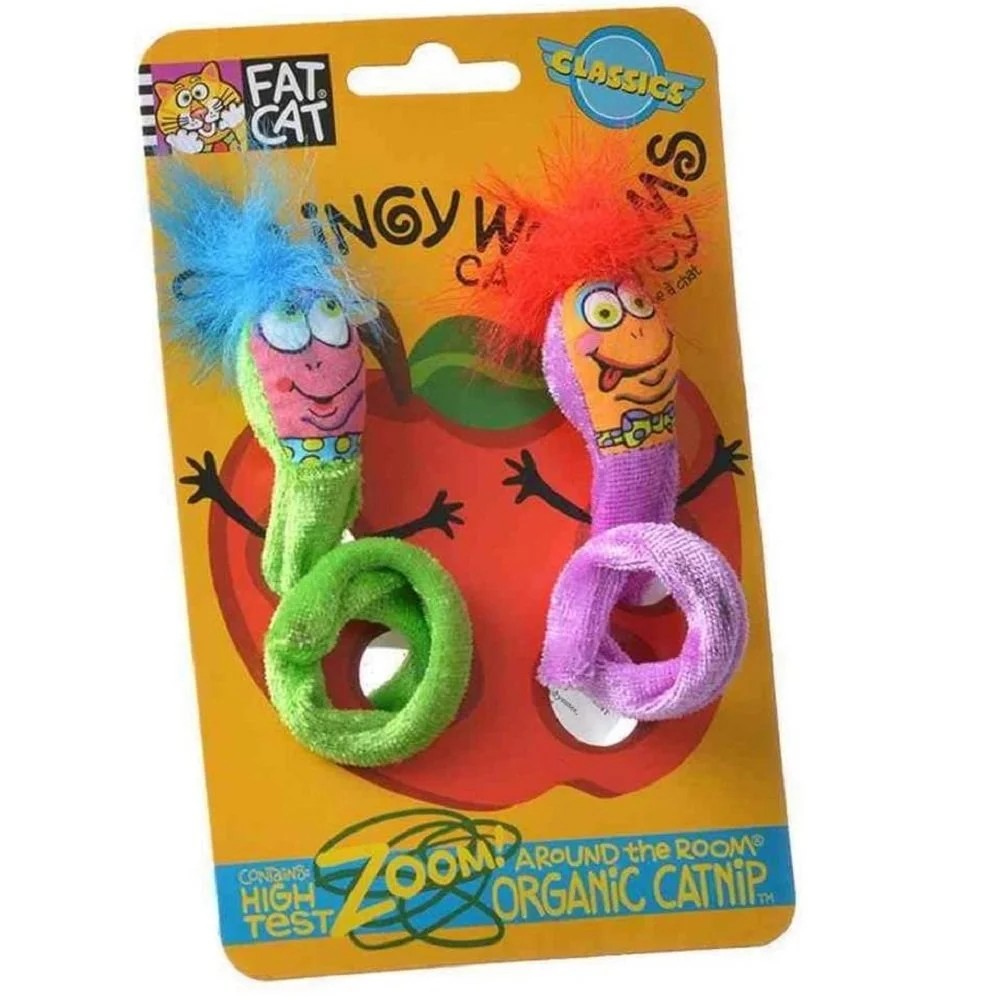 FAT CAT SPRINGY WORMS PELUŞ KEDİ OYUNCAĞI