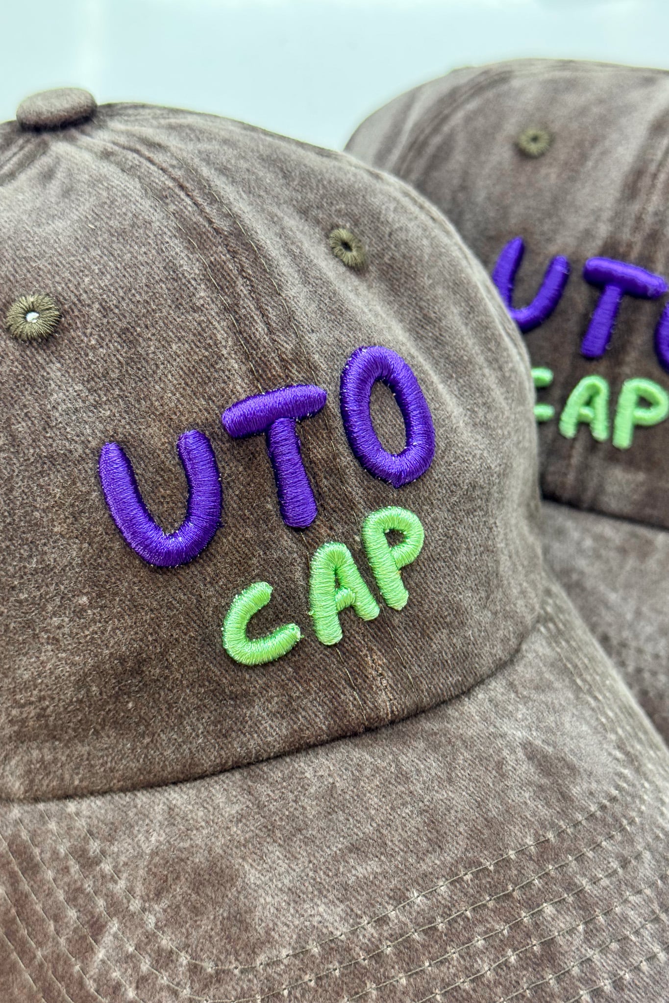 UTO CAP - Kahverengi Eskitilmiş Şapka