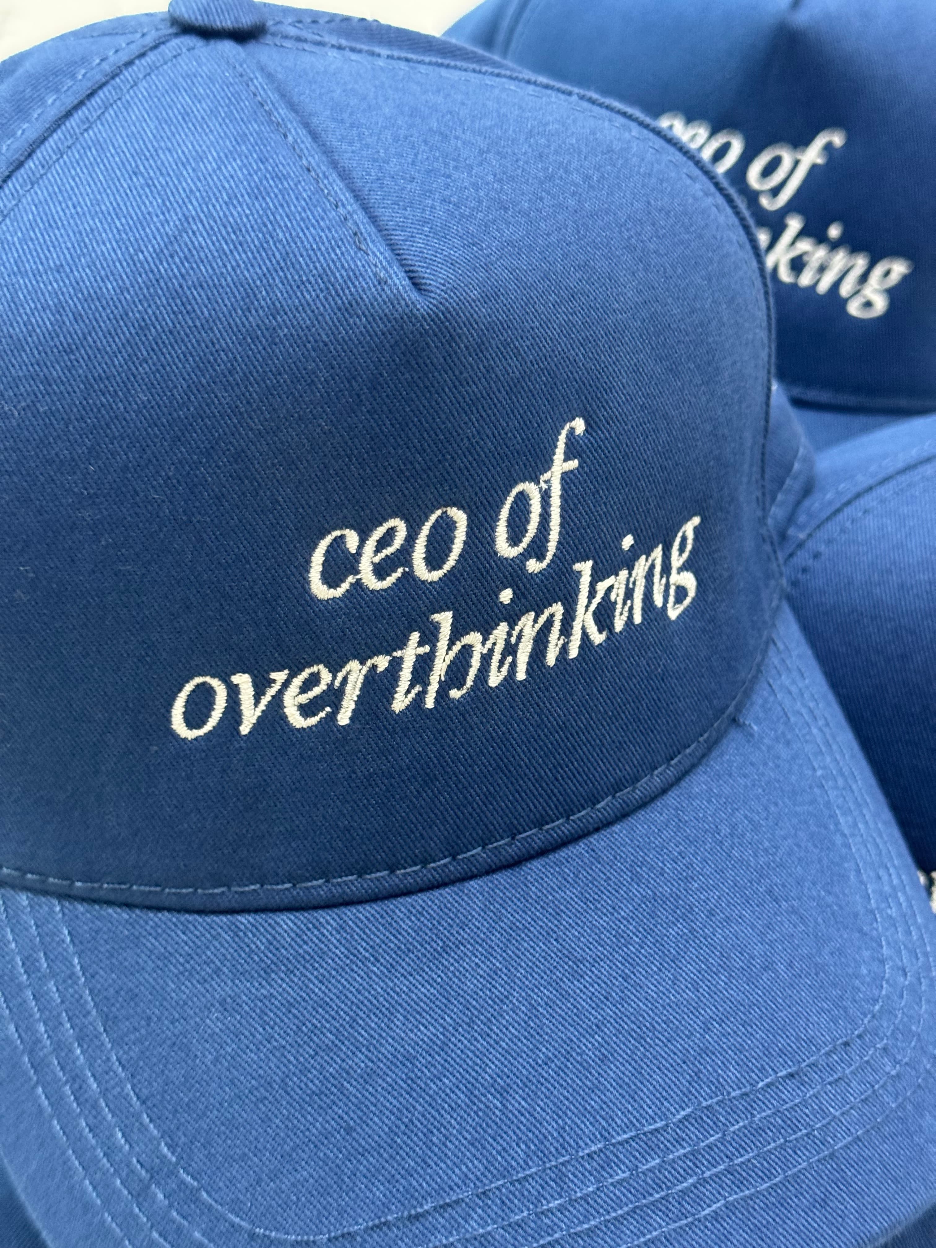 Ceo of Overthinking - Mavi Şapka