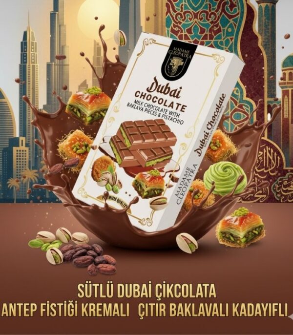 Dubai Çıtır Baklavalı Çikolata