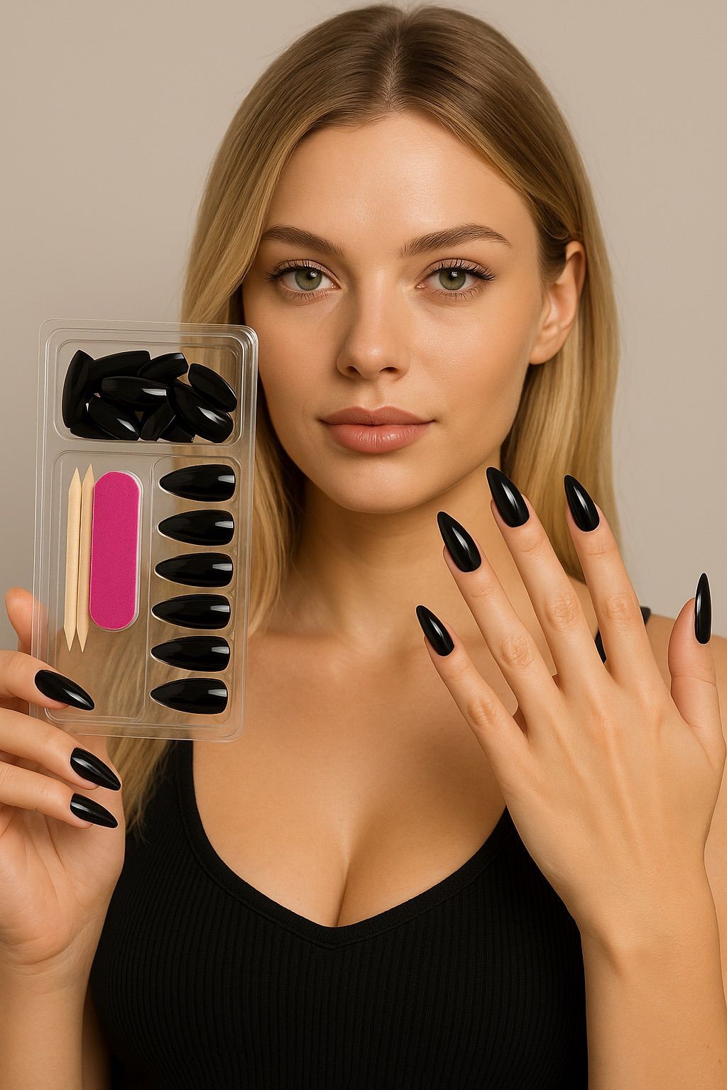 Gold Beauty Kendinden Yapışkanlı Takma Tırnak Seti (24’lü)