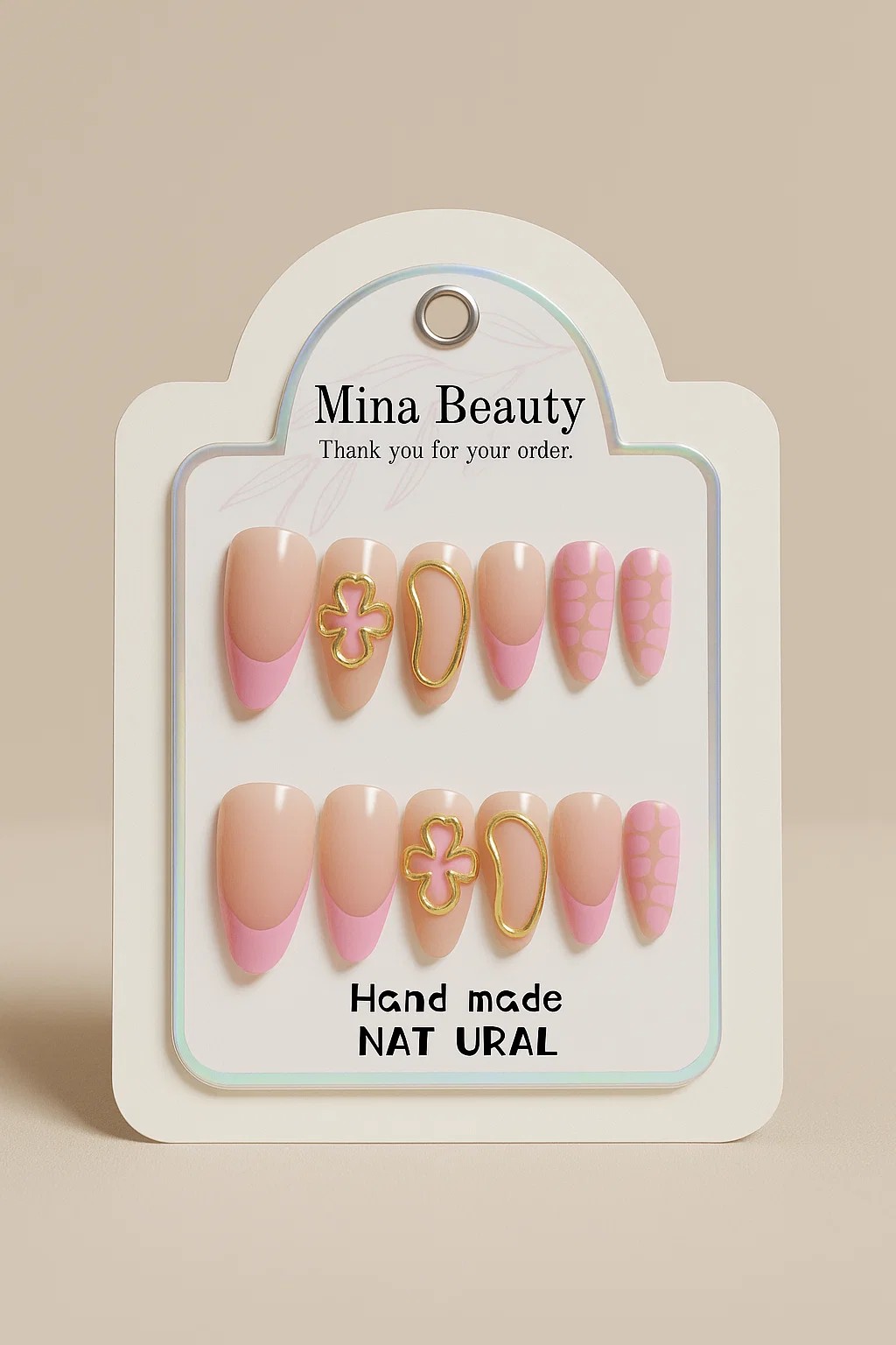 Mina Beauty 12'li Takma Tırnak Seti