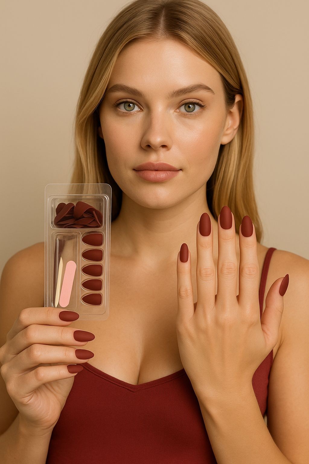 Gold Beauty Kendinden Yapışkanlı Takma Tırnak Seti (24’lü)