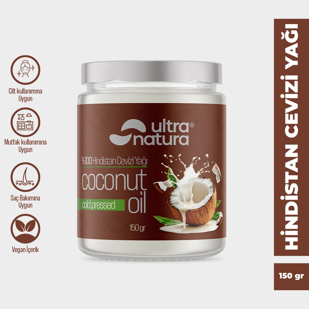 %100 Hindistan Cevizi Yağı - 150gr