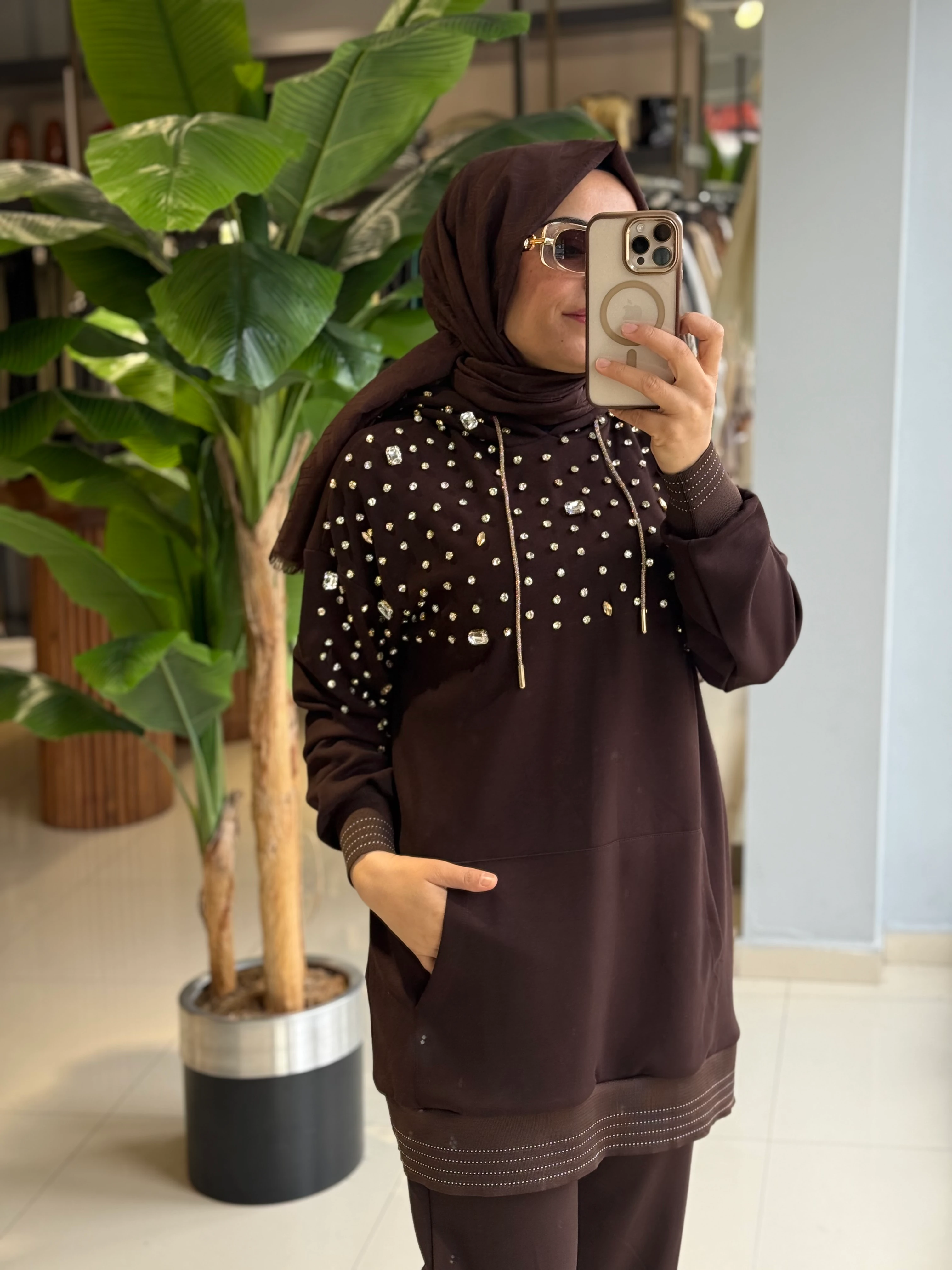 Missemramiss Kapüşonlu Modal Takım 