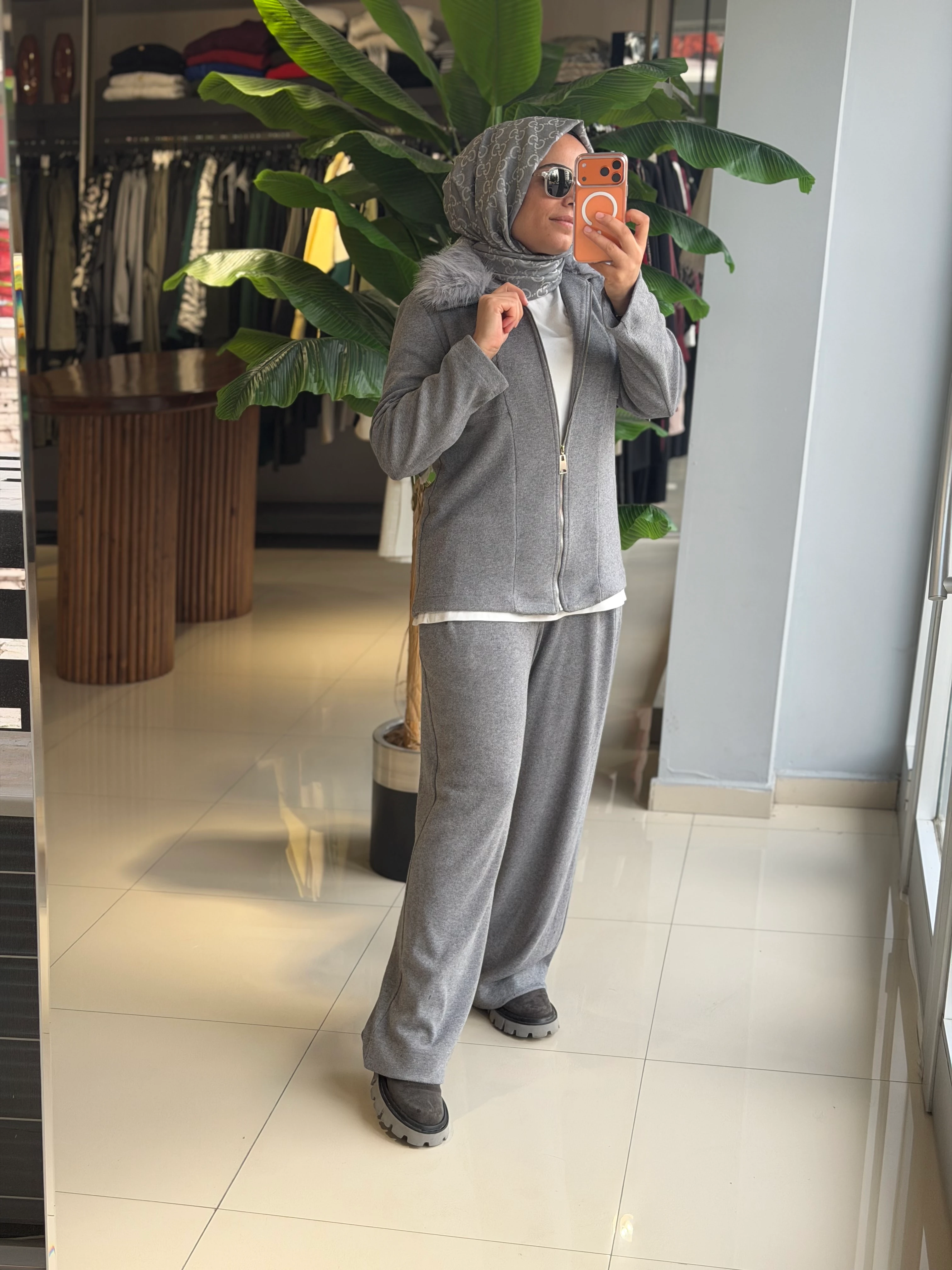 Lisa Exclusive Kürklü Triko Takım