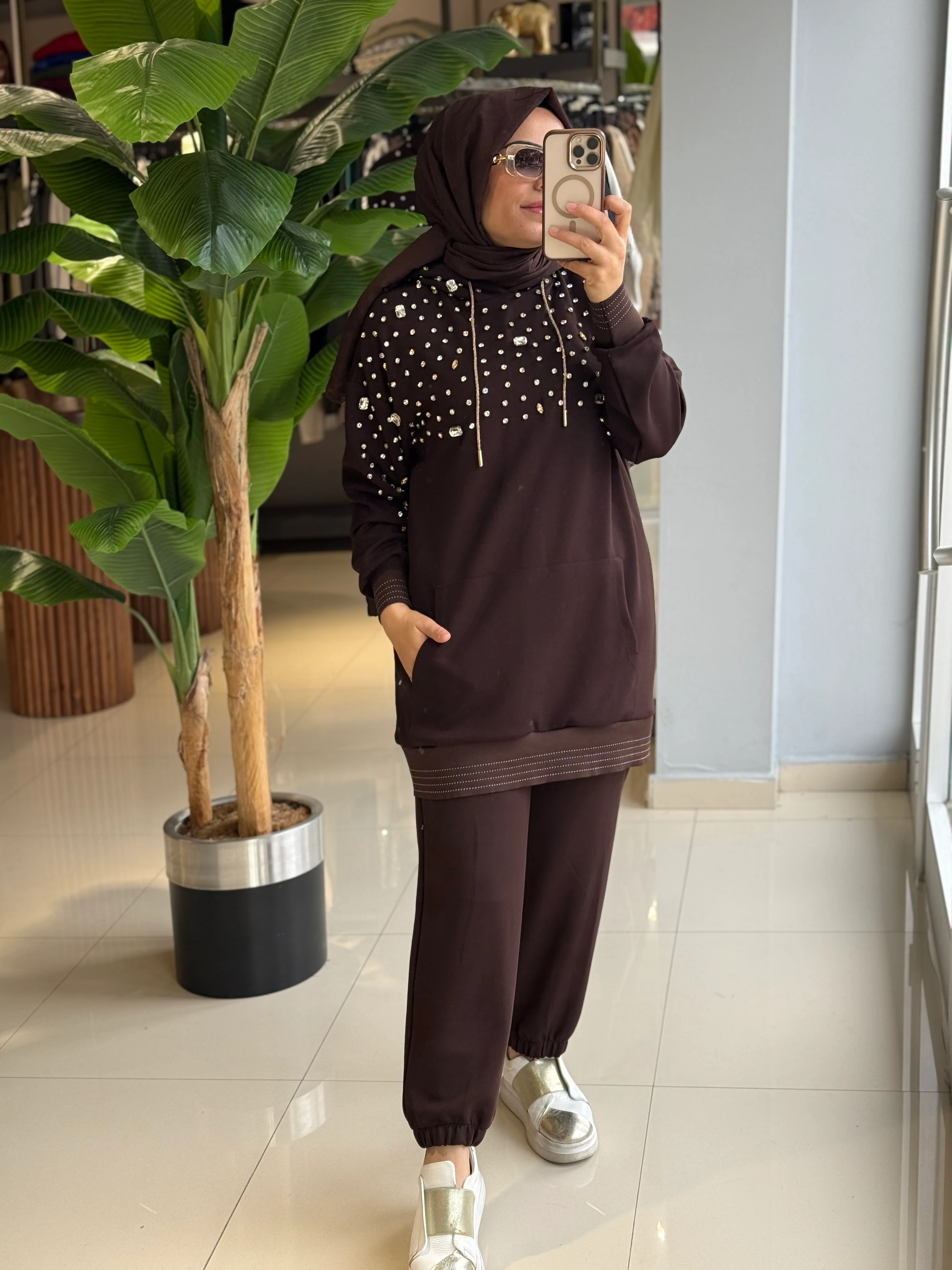 Missemramiss Kapüşonlu Modal Takım 