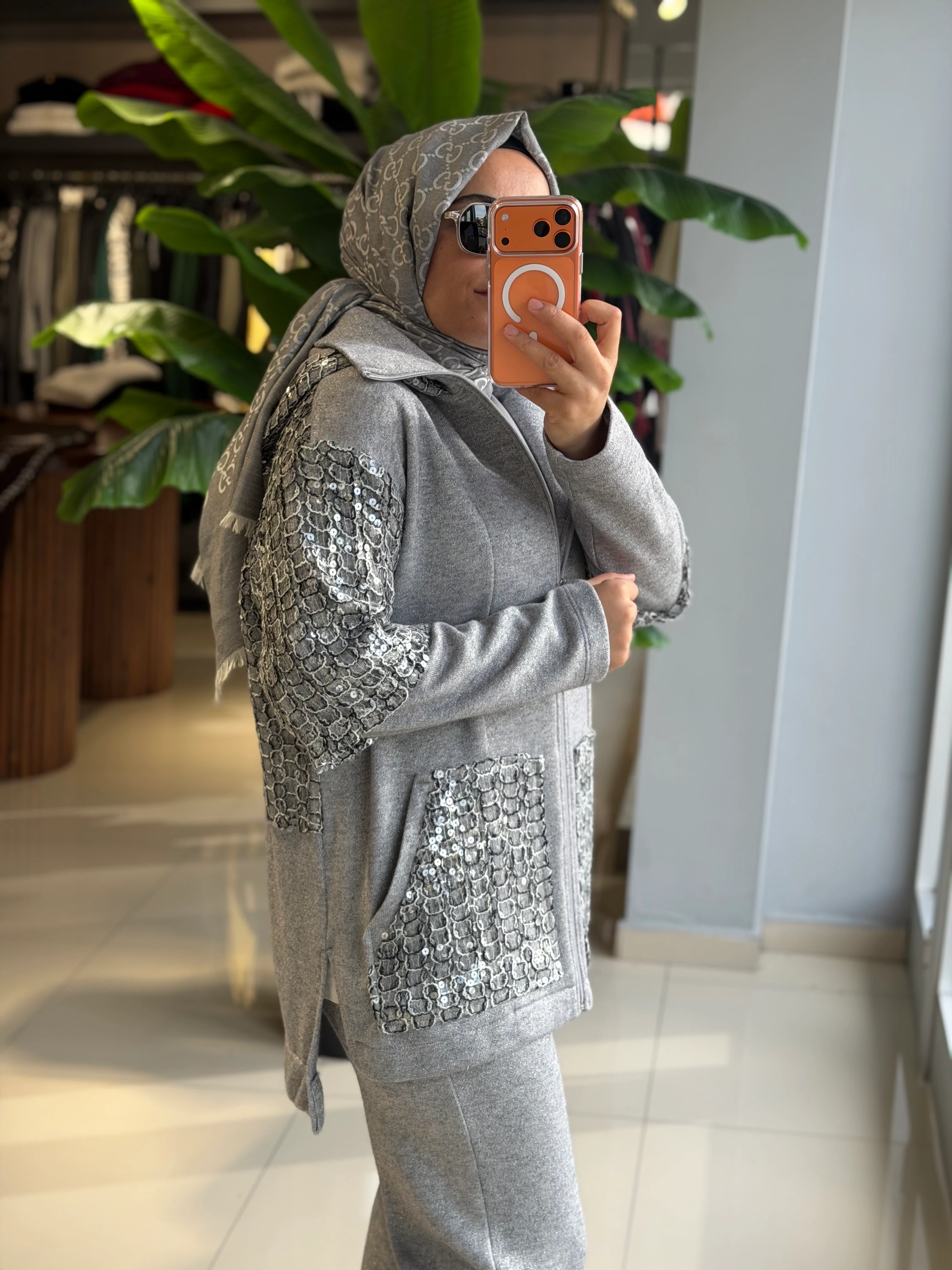 My312 Pul İşleme Detaylı Triko Takım