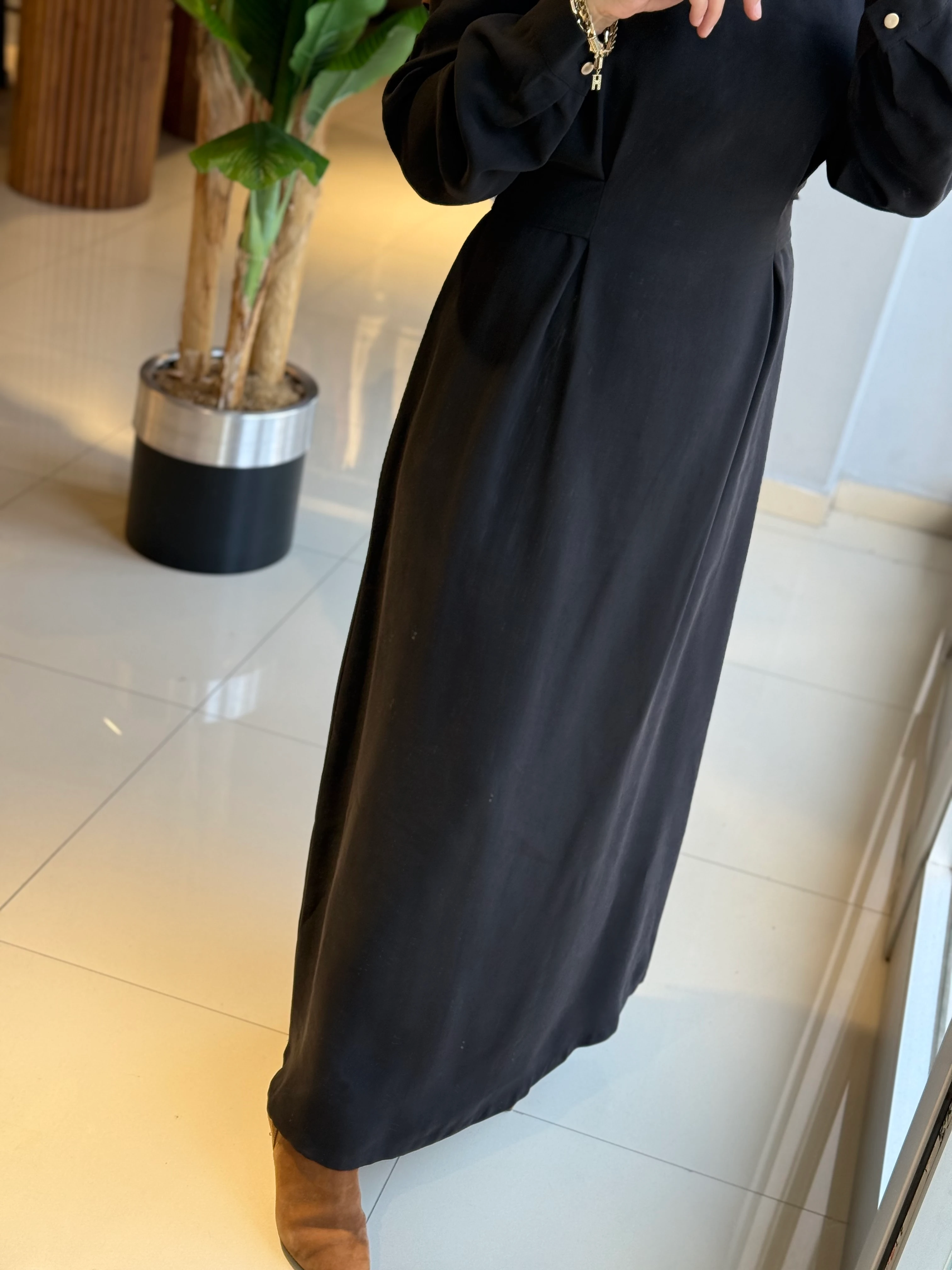 Nuss Bağlama Detaylı Elbise