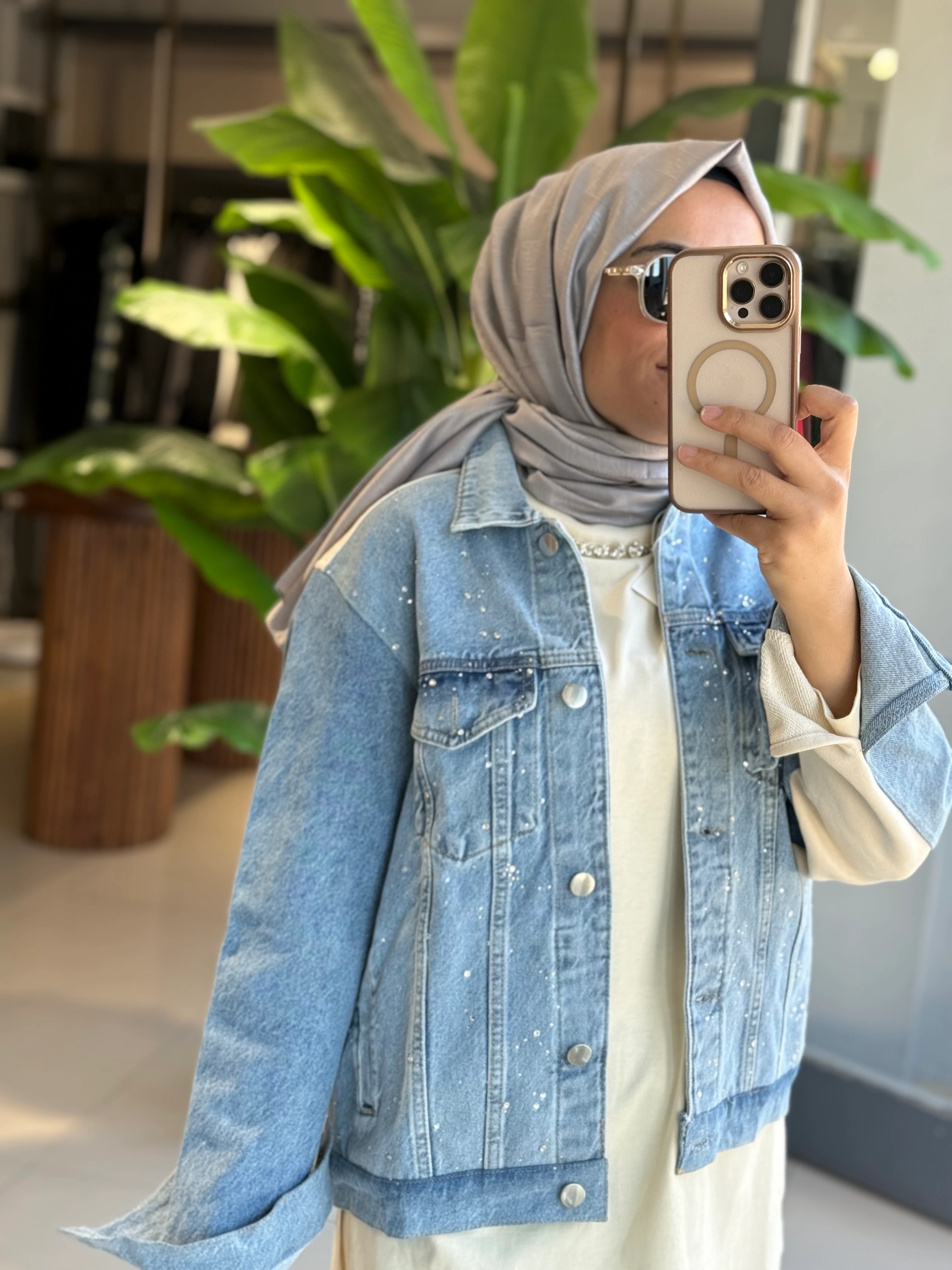 Omelya Kısa Ceketli Kot Takım