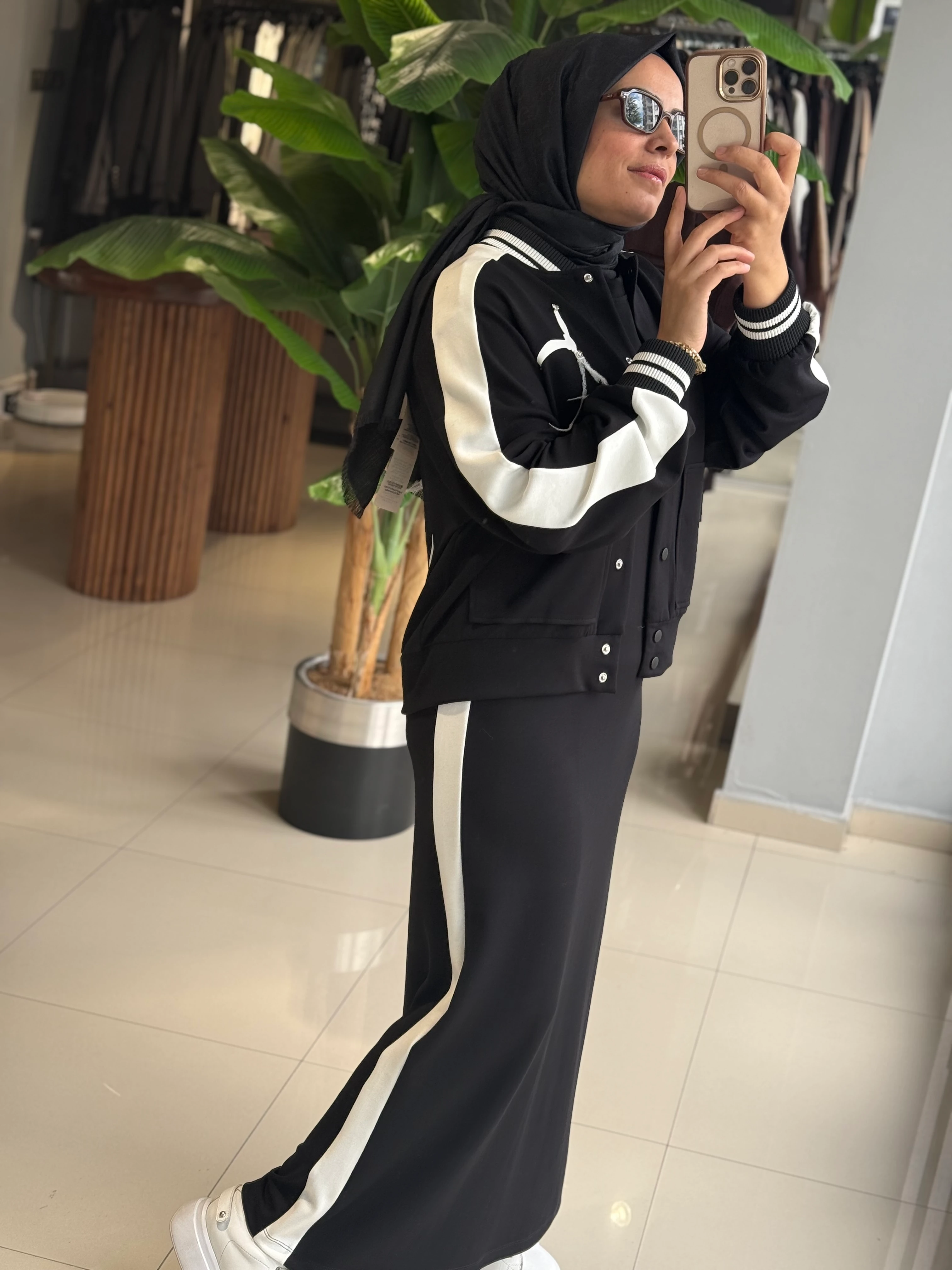 My312 Cepli Tüylü Siyah Elbise