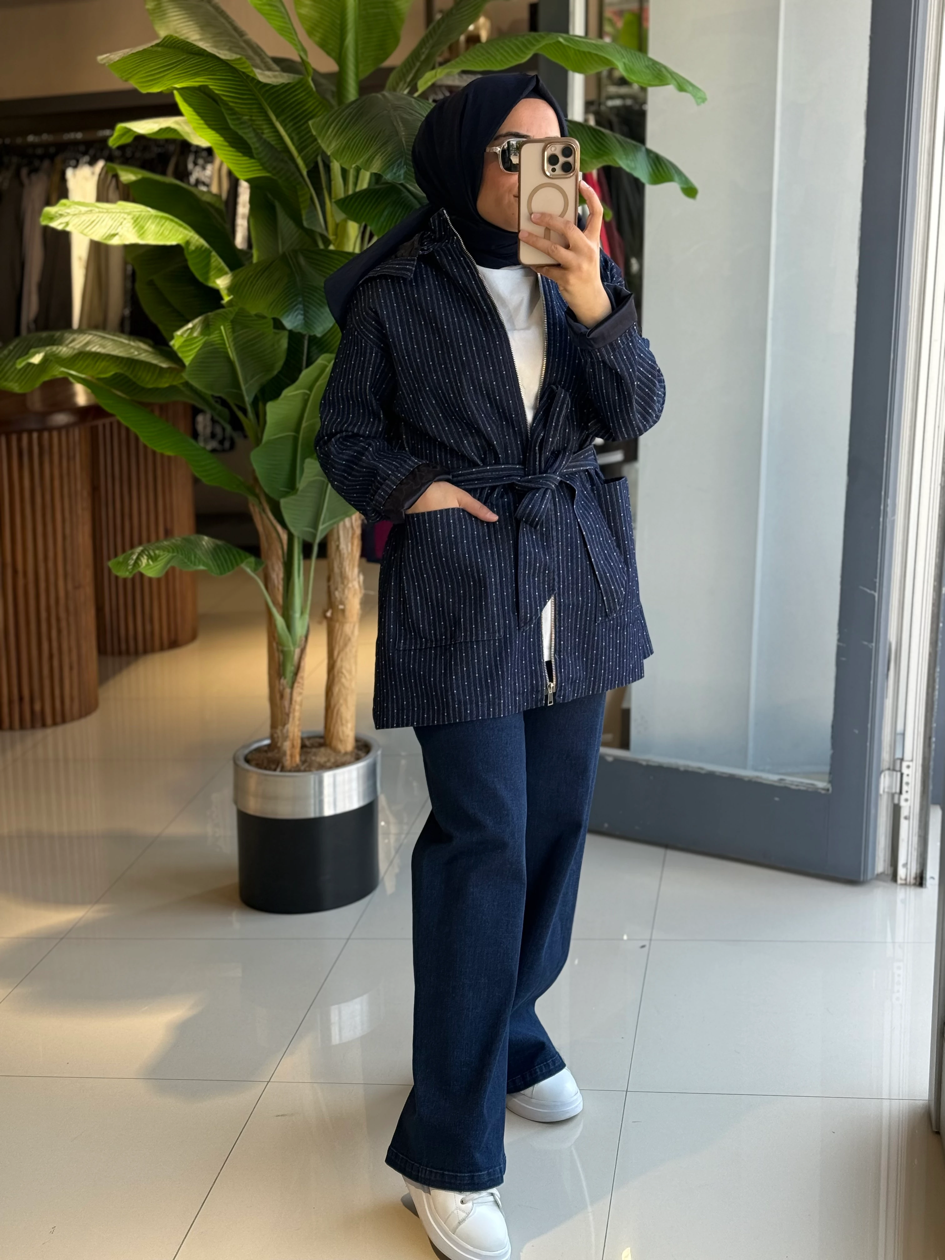 Seçil Store Likralı Lacivert Pantolon