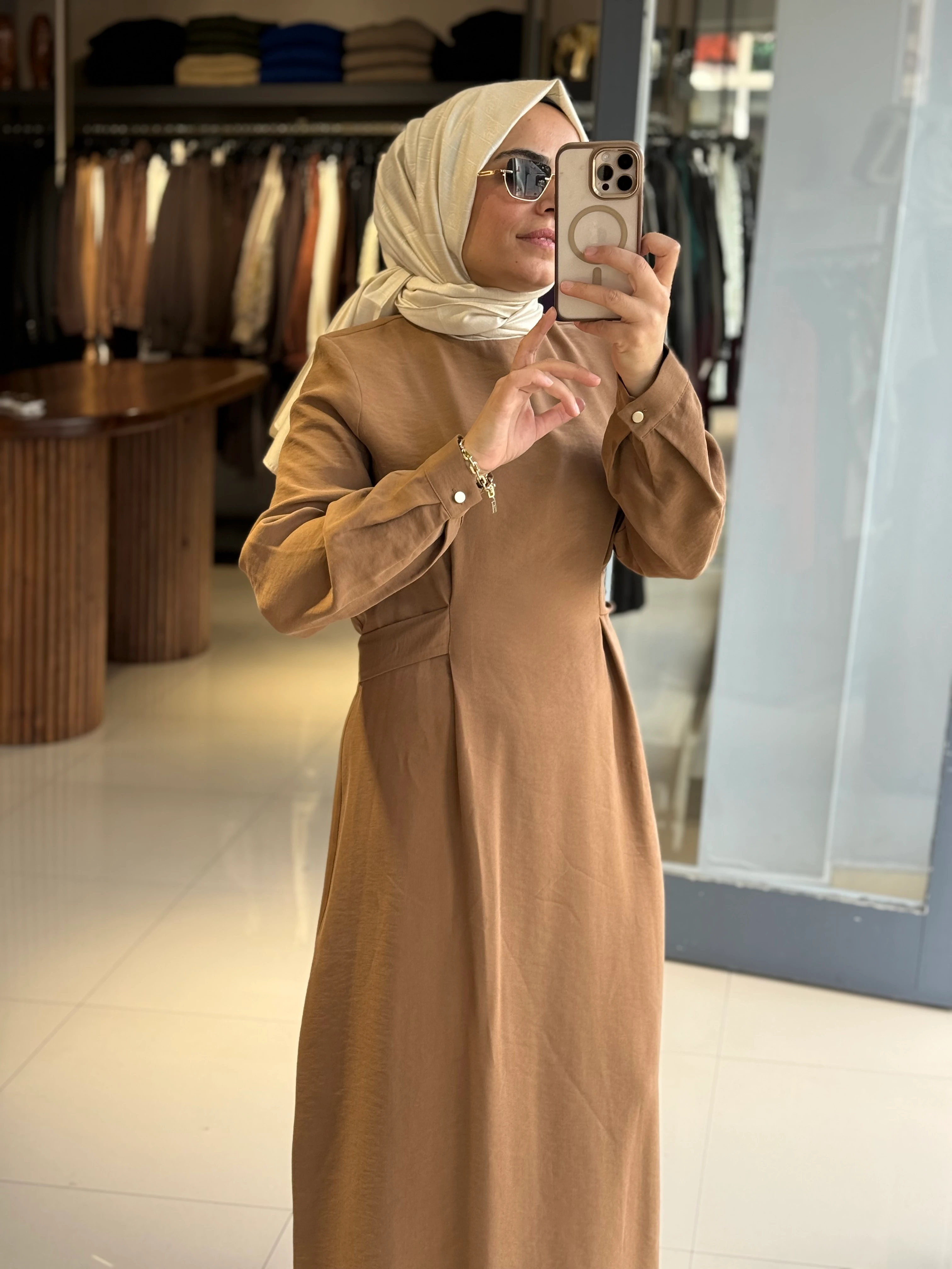 Nuss Bağlama Detaylı Elbise