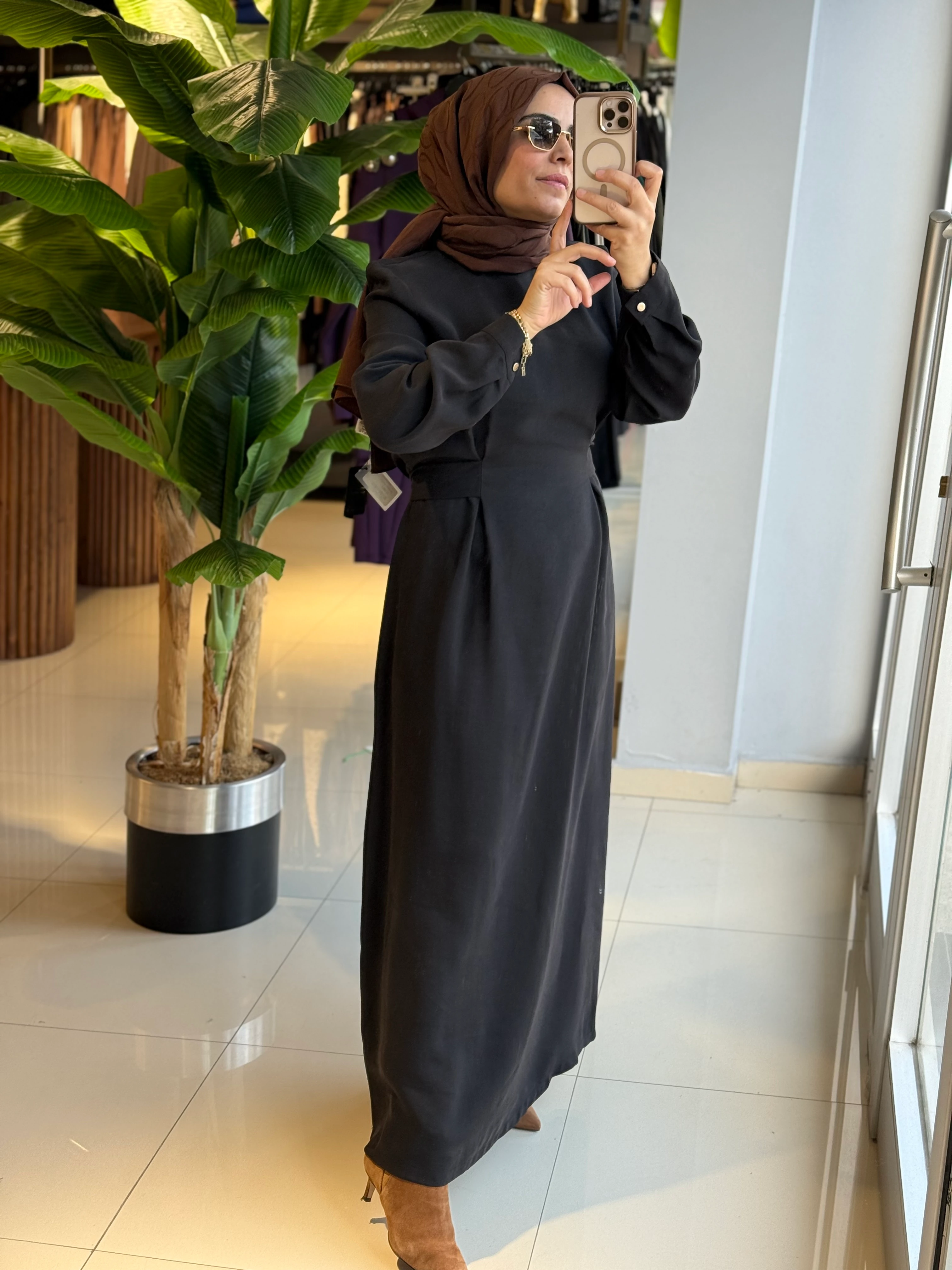 Nuss Bağlama Detaylı Elbise