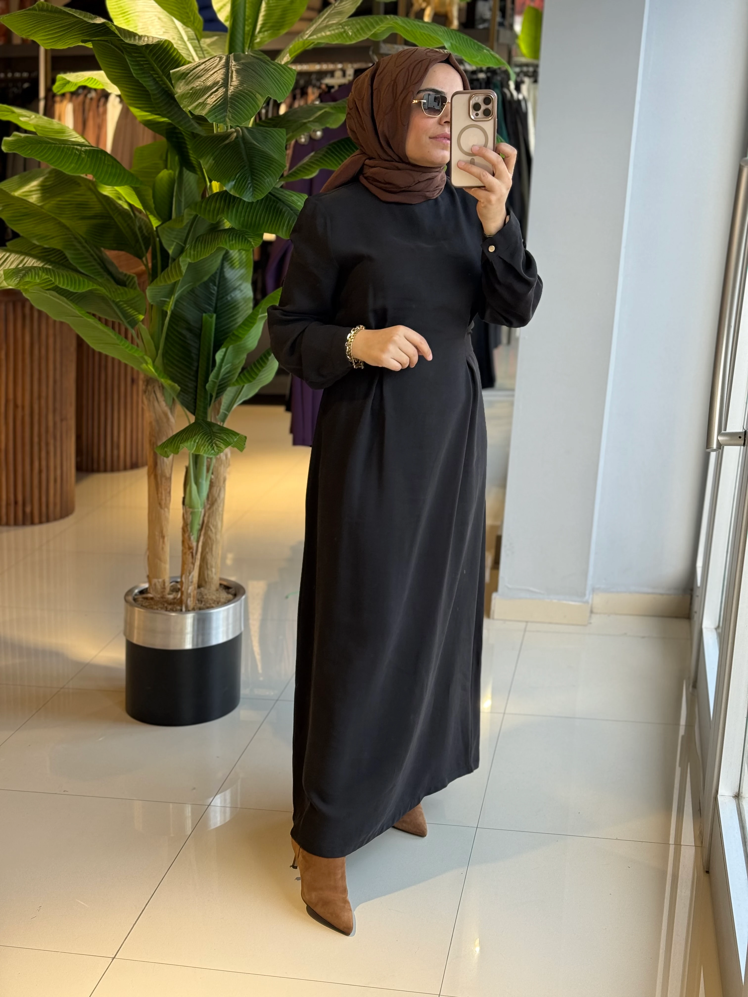 Nuss Bağlama Detaylı Elbise