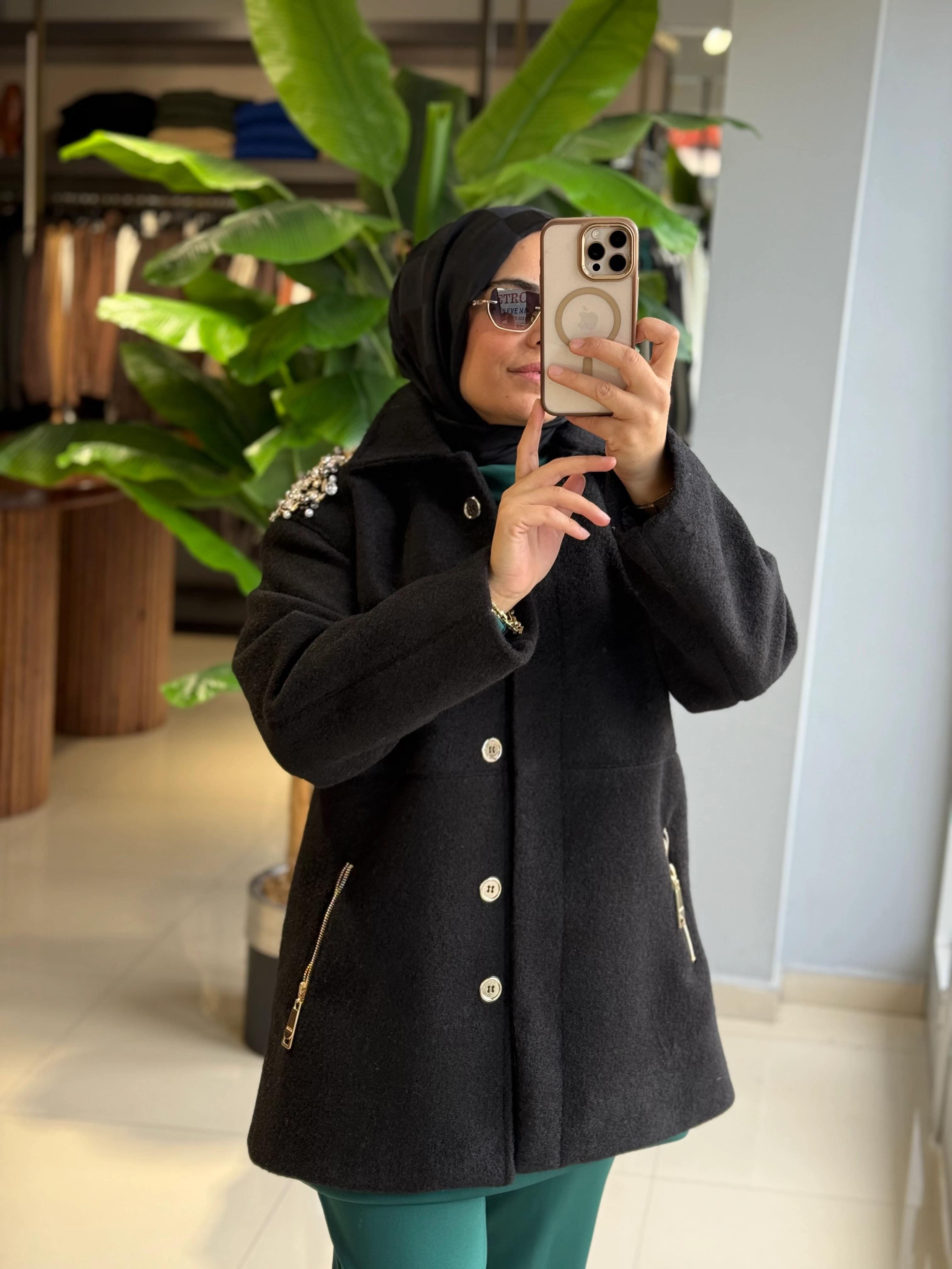 Missemramiss Taş İşlemeli Kaban