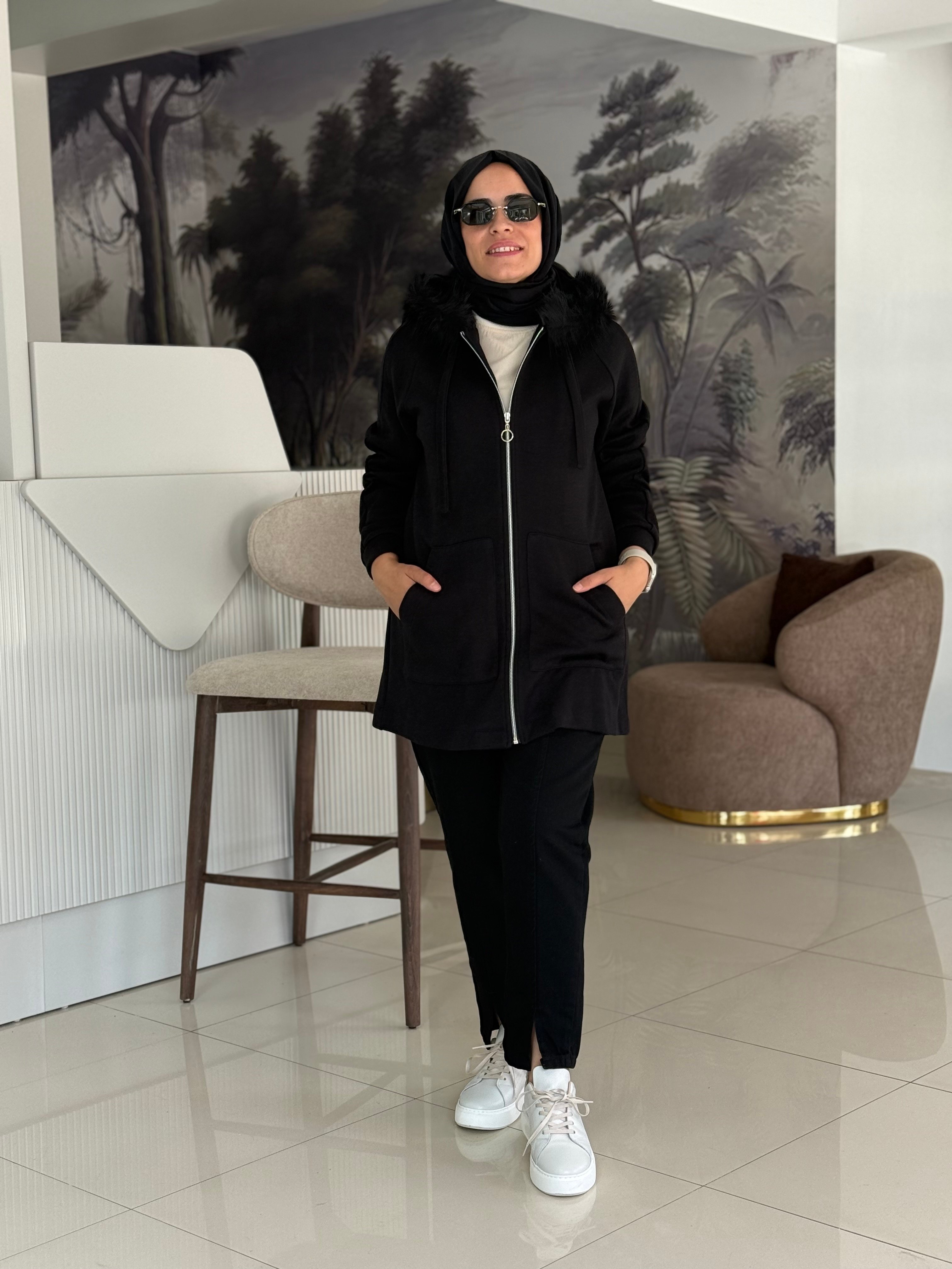 Seçil Store Kürk Detaylı Ceket