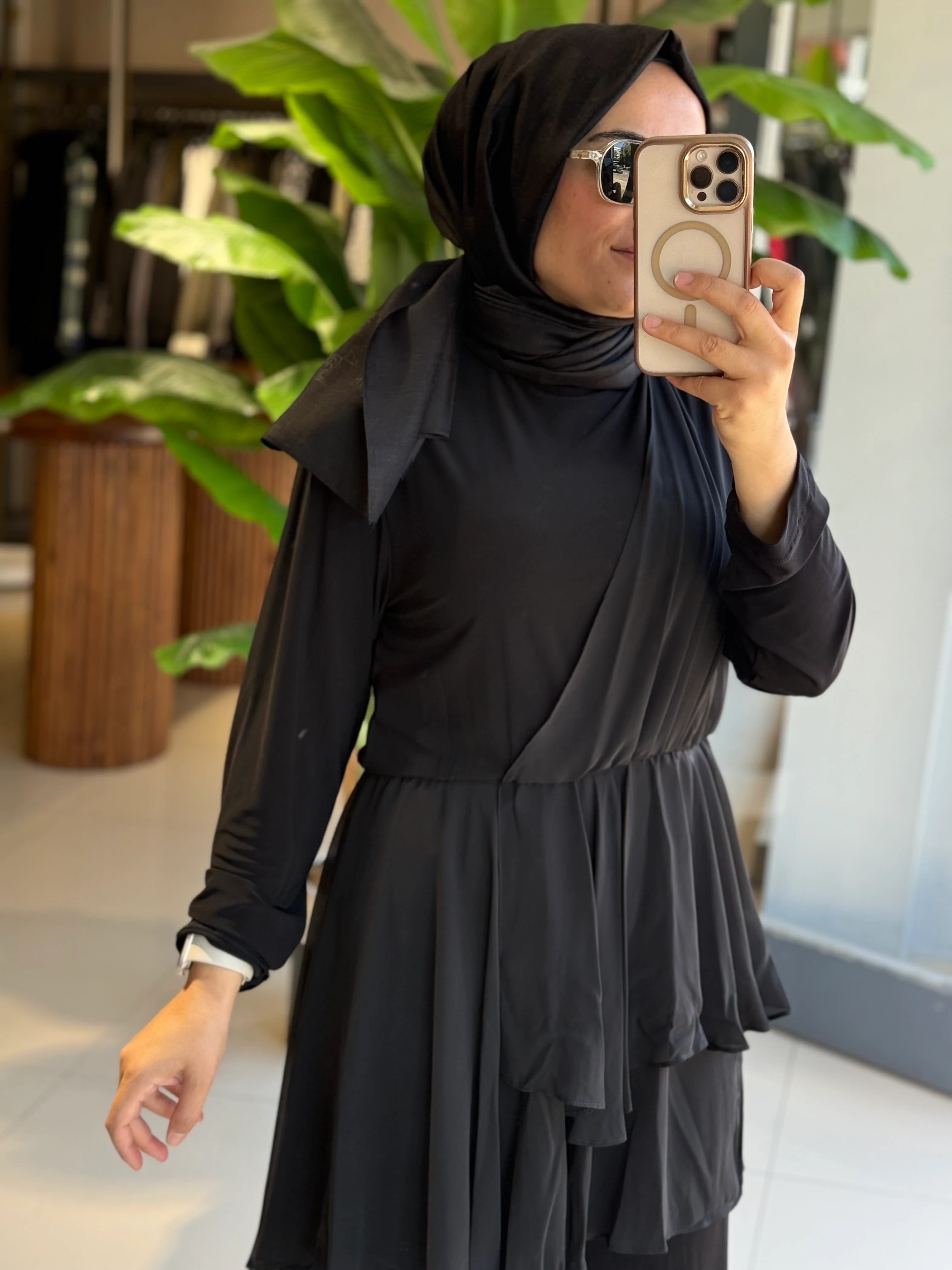 Omelya Şık Siyah Tulum