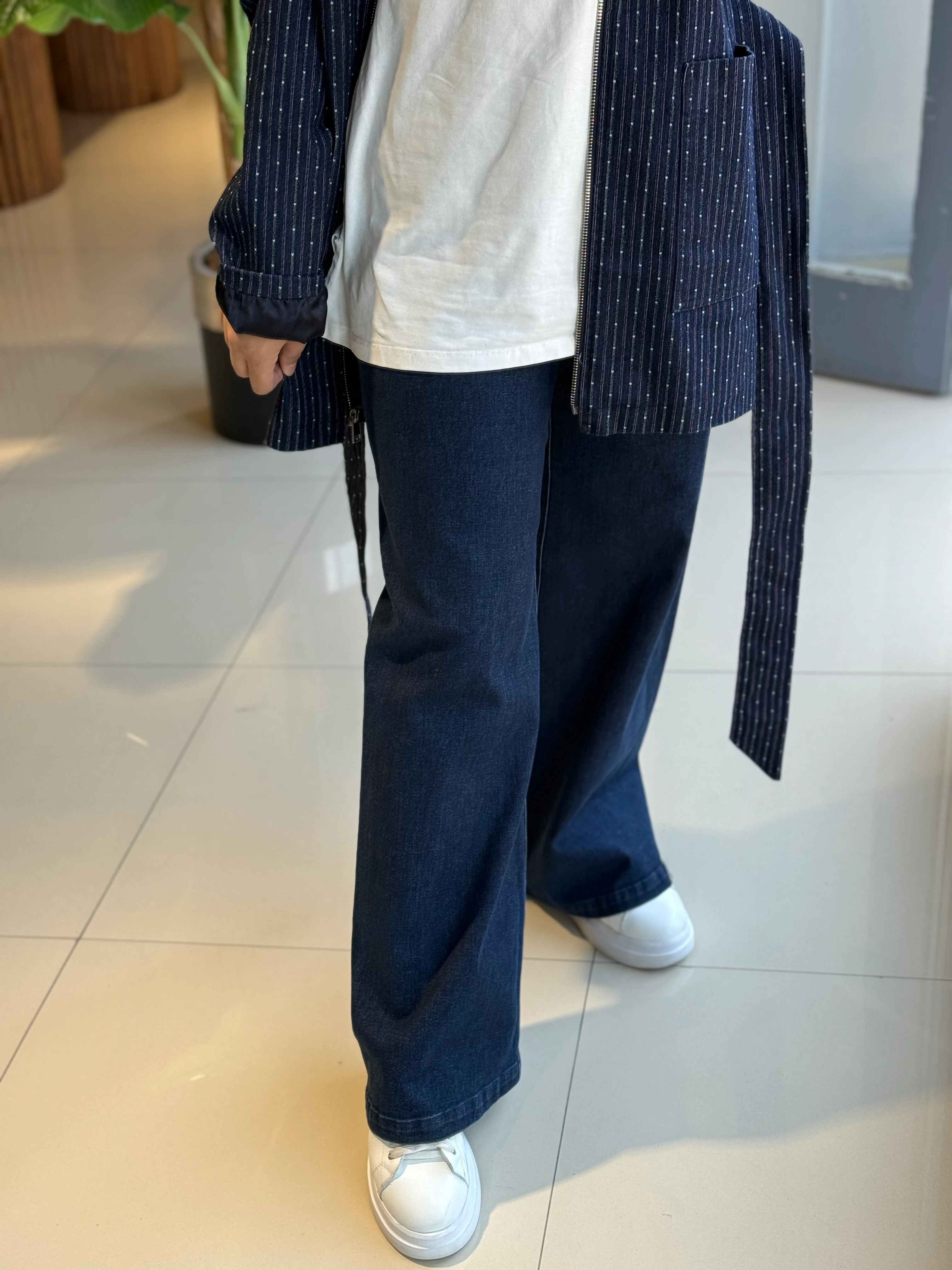 Seçil Store Likralı Lacivert Pantolon