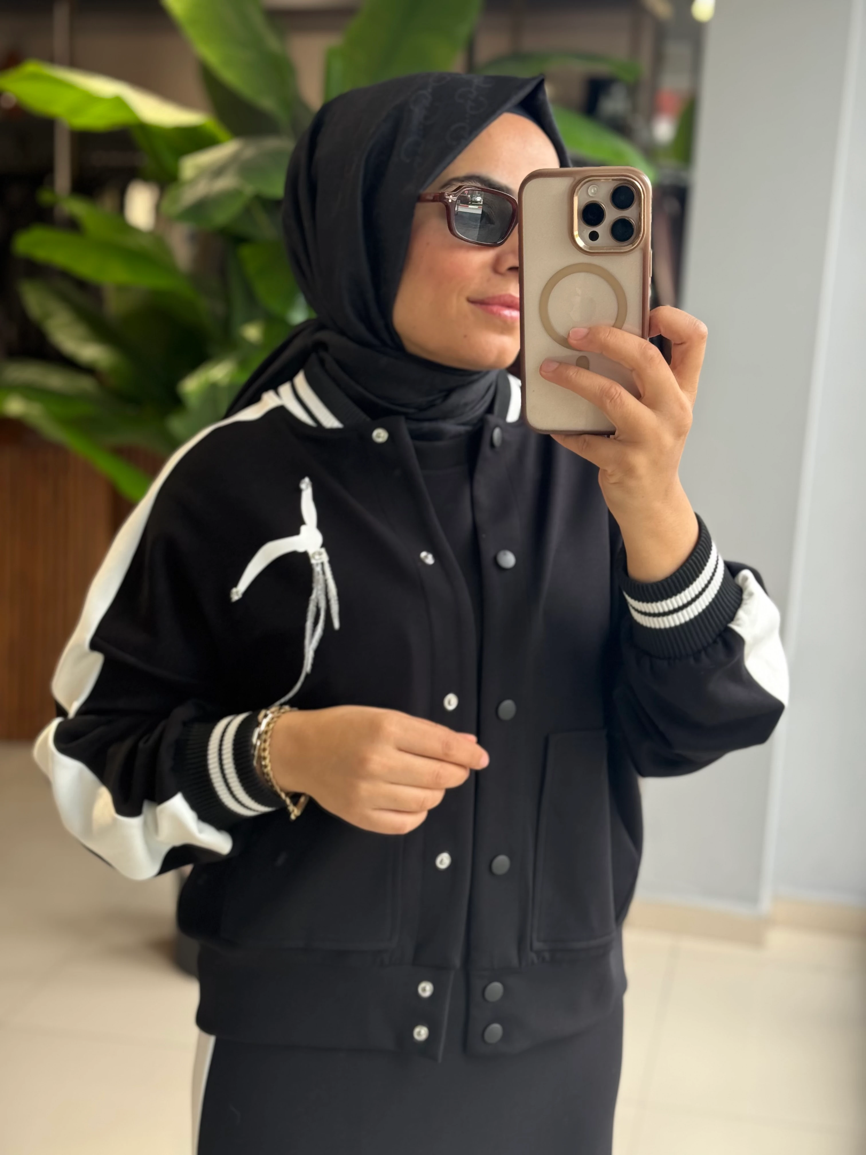 My312 Cepli Tüylü Siyah Elbise