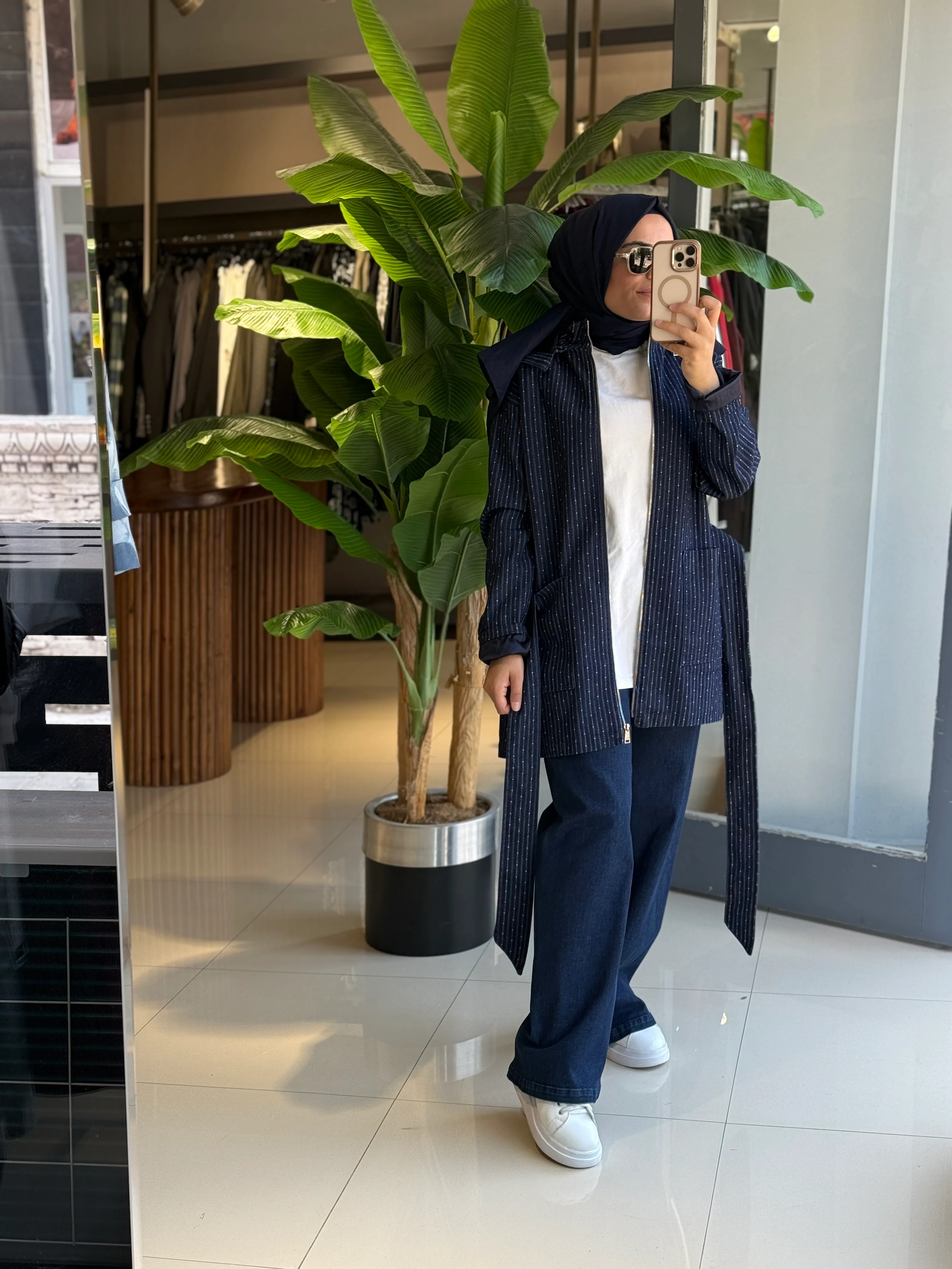 Seçil Store Likralı Lacivert Pantolon