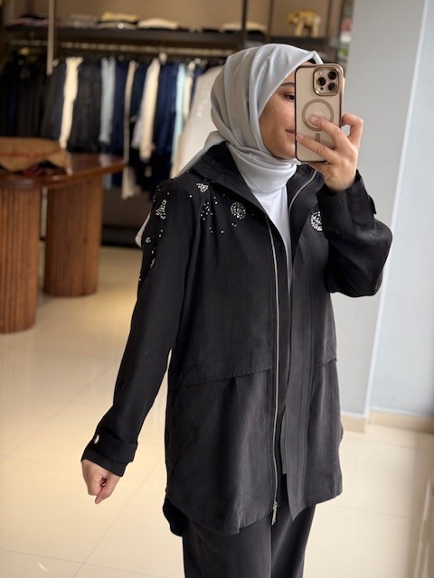 Lisa Exclusive Tencel Siyah Takım