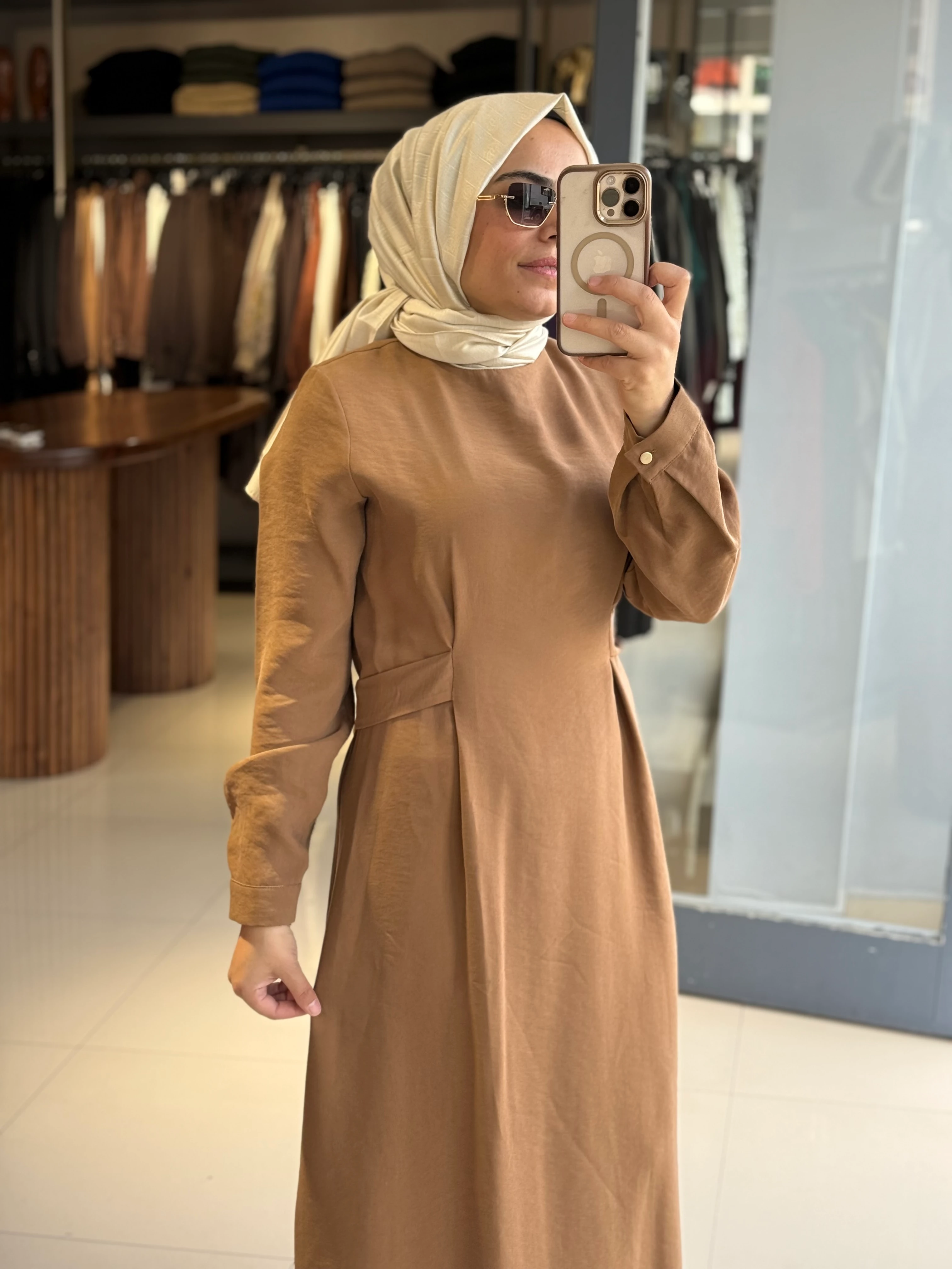 Nuss Bağlama Detaylı Elbise