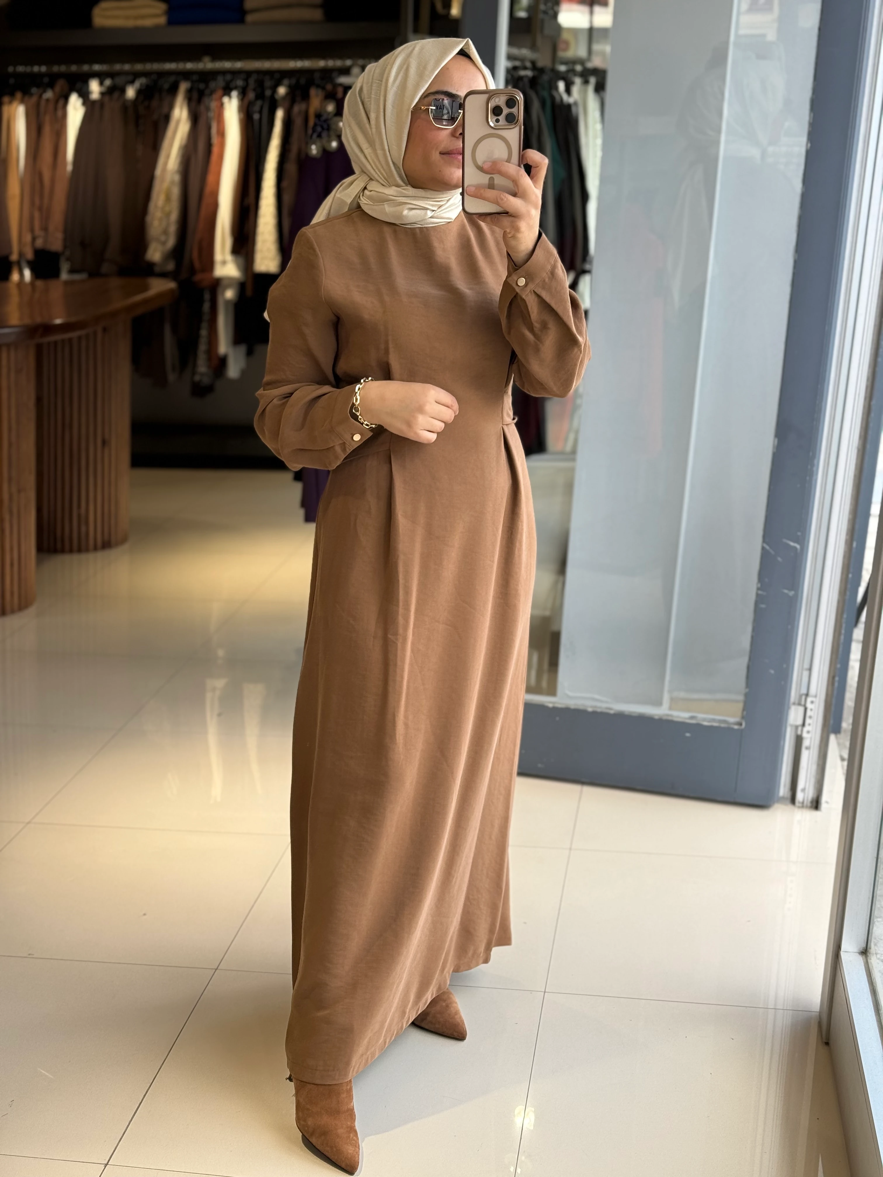 Nuss Bağlama Detaylı Elbise