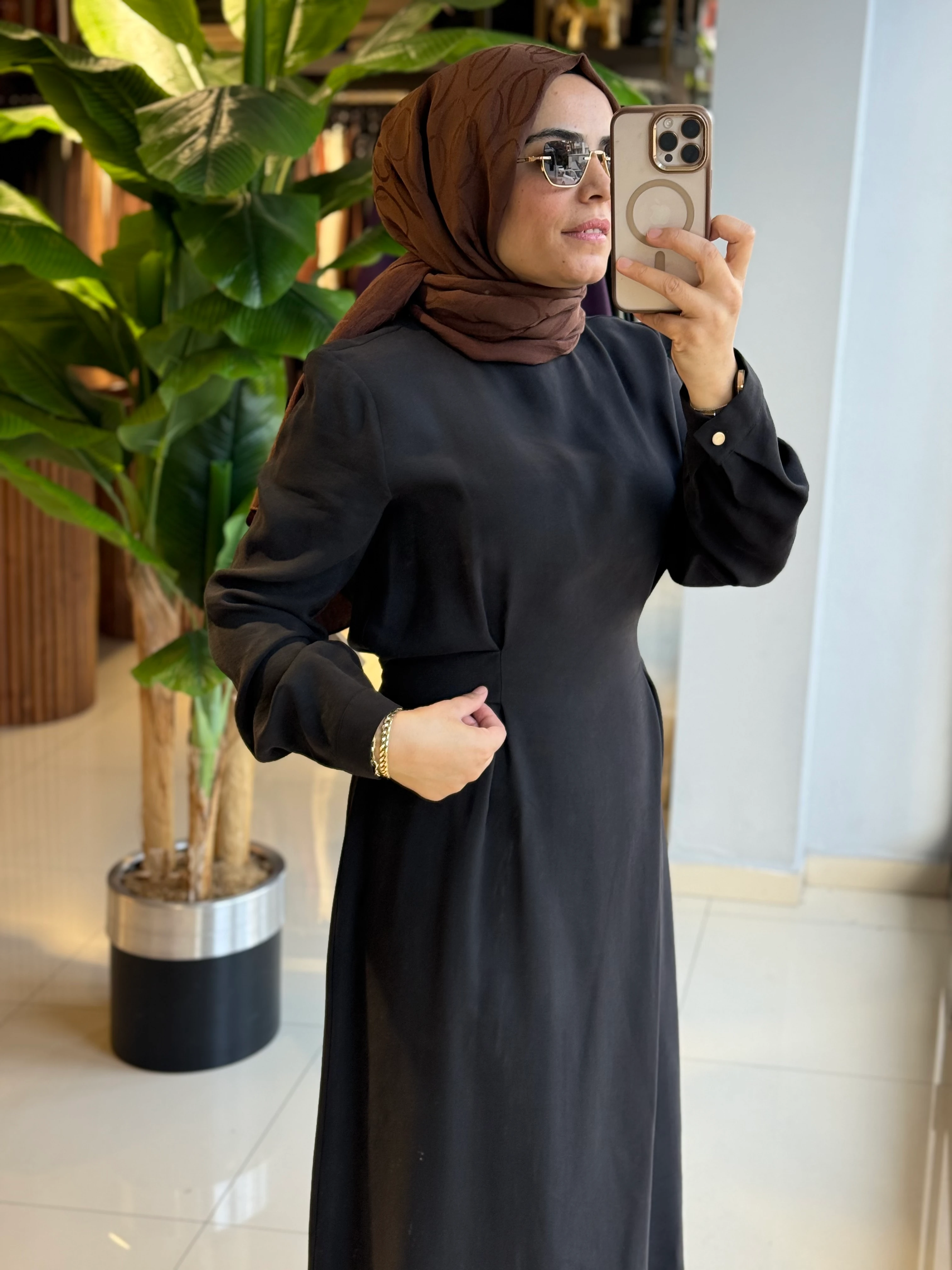 Nuss Bağlama Detaylı Elbise