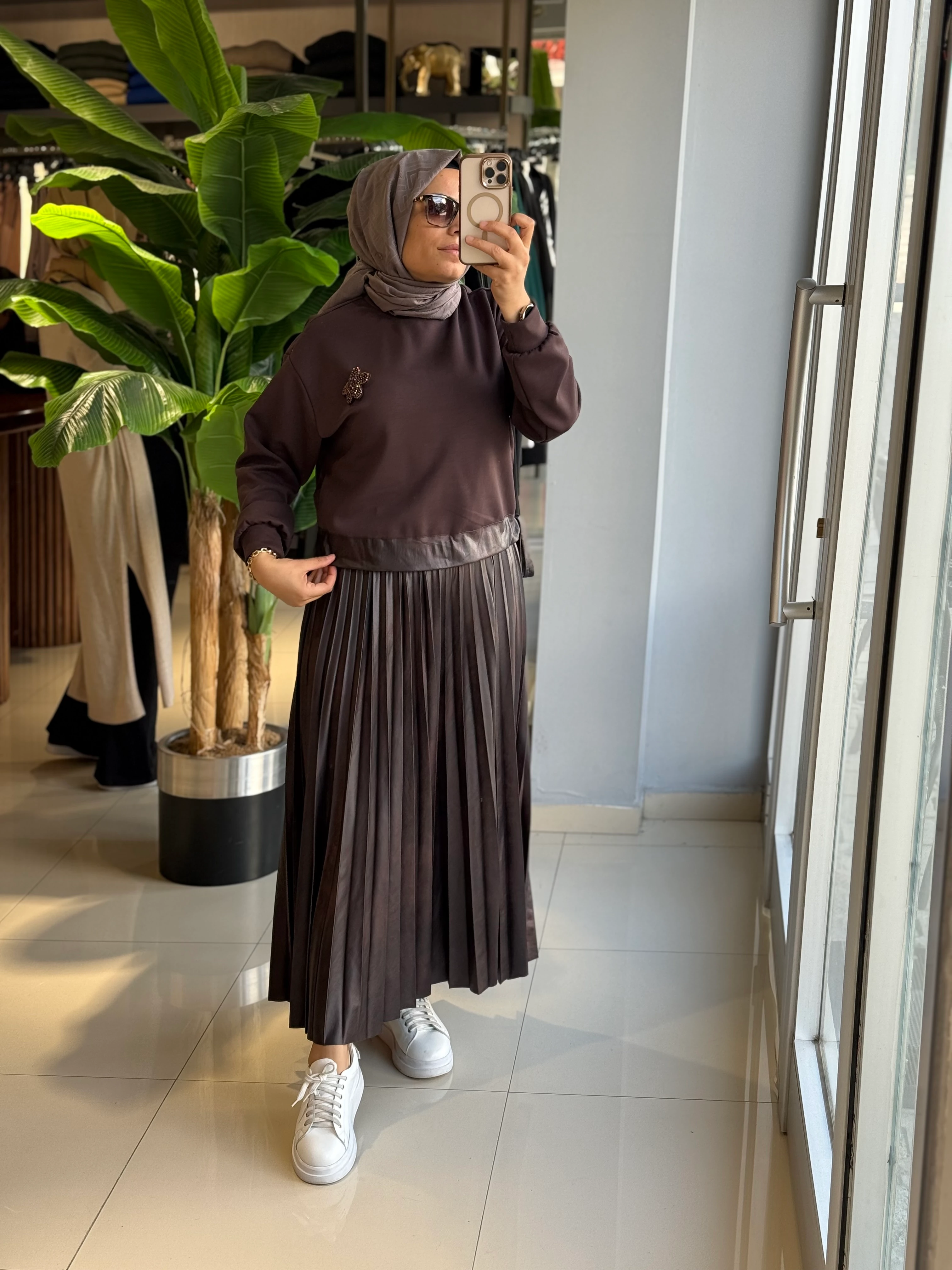 Seçil Store Kahve Elbise