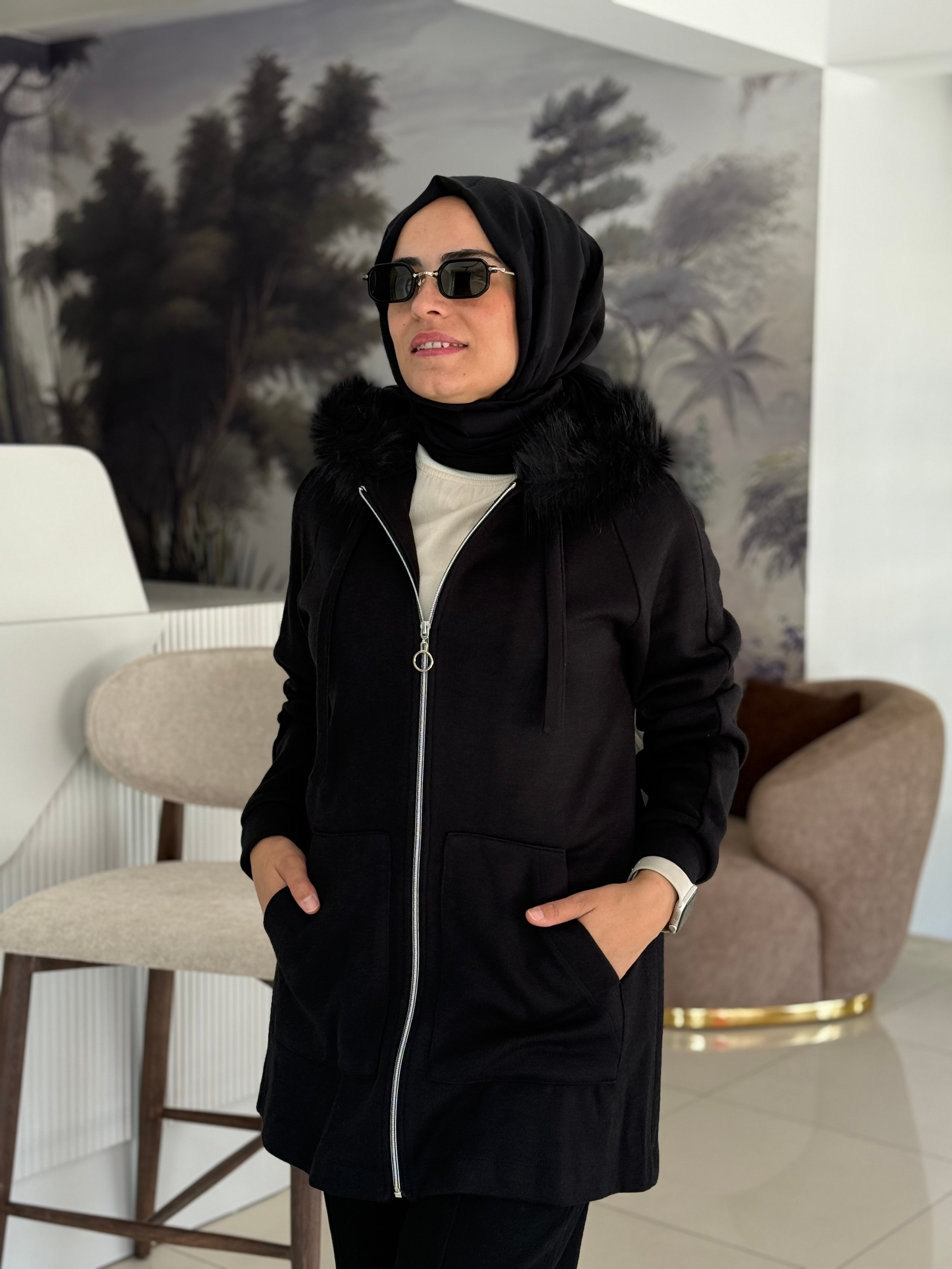 Seçil Store Kürk Detaylı Ceket